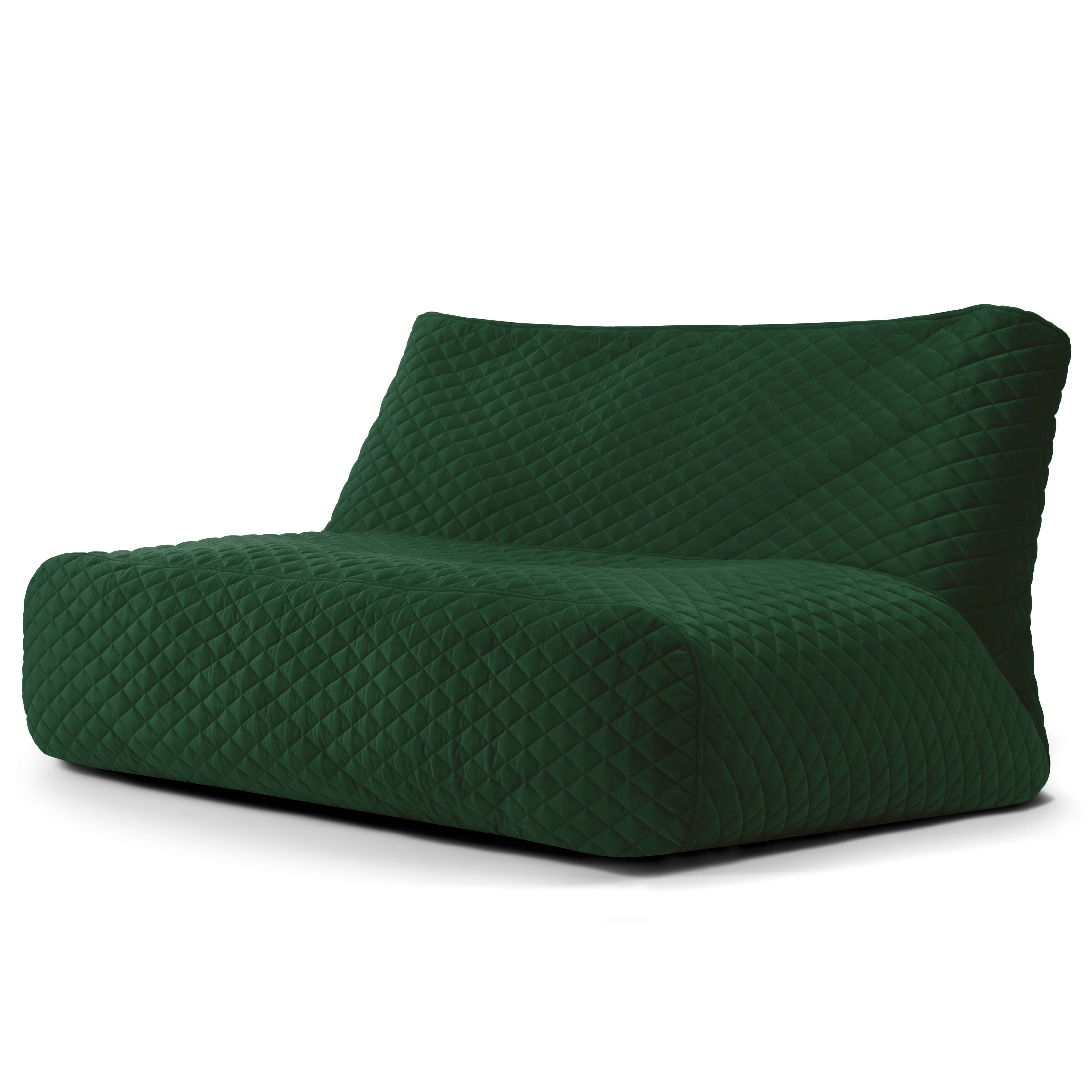 Bean bag Sofa Tube 160 Lure Luxe Emerald Green