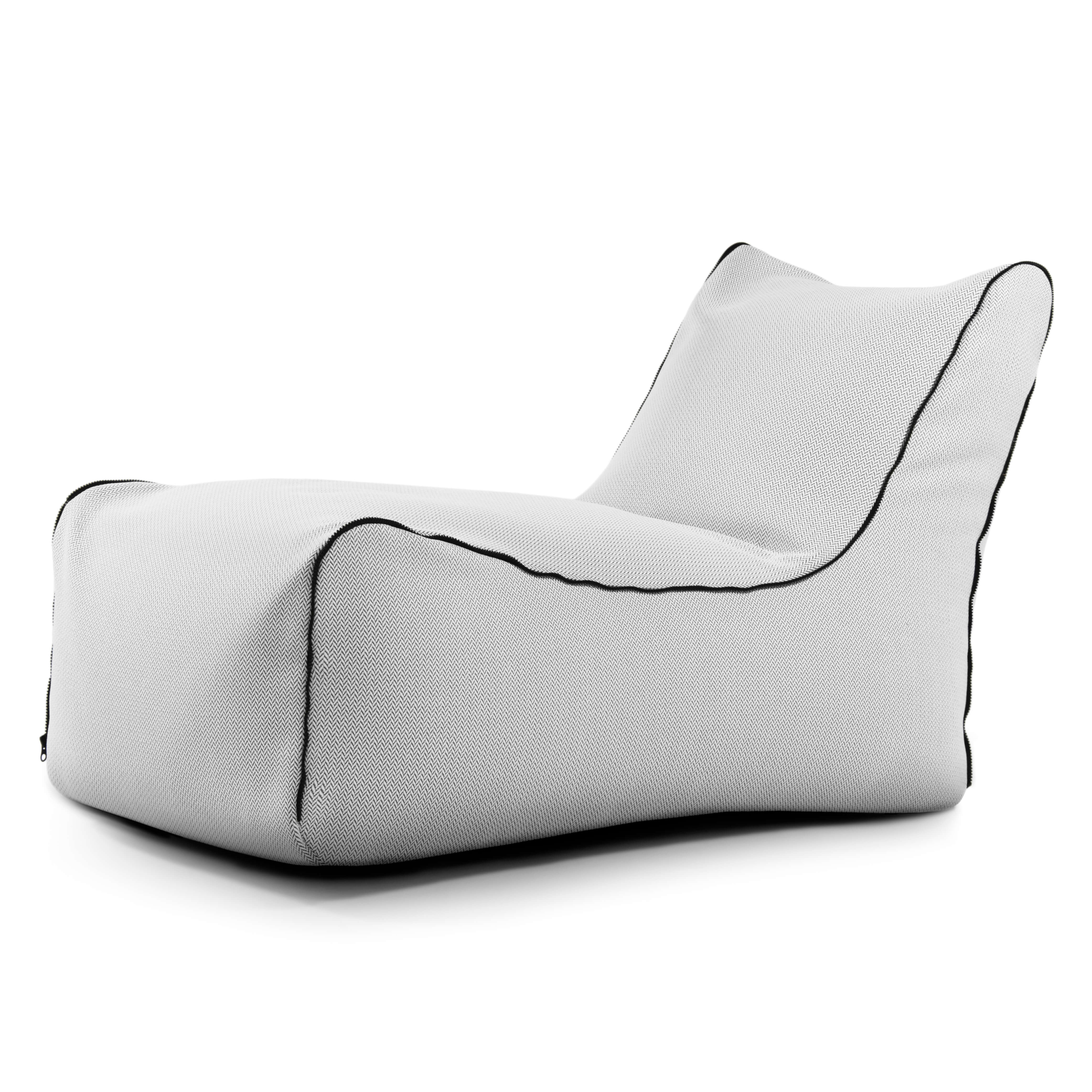 Bean bag Lounge Zip Canaria Light Grey