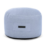Foam Footstool On 60 Capri Blue