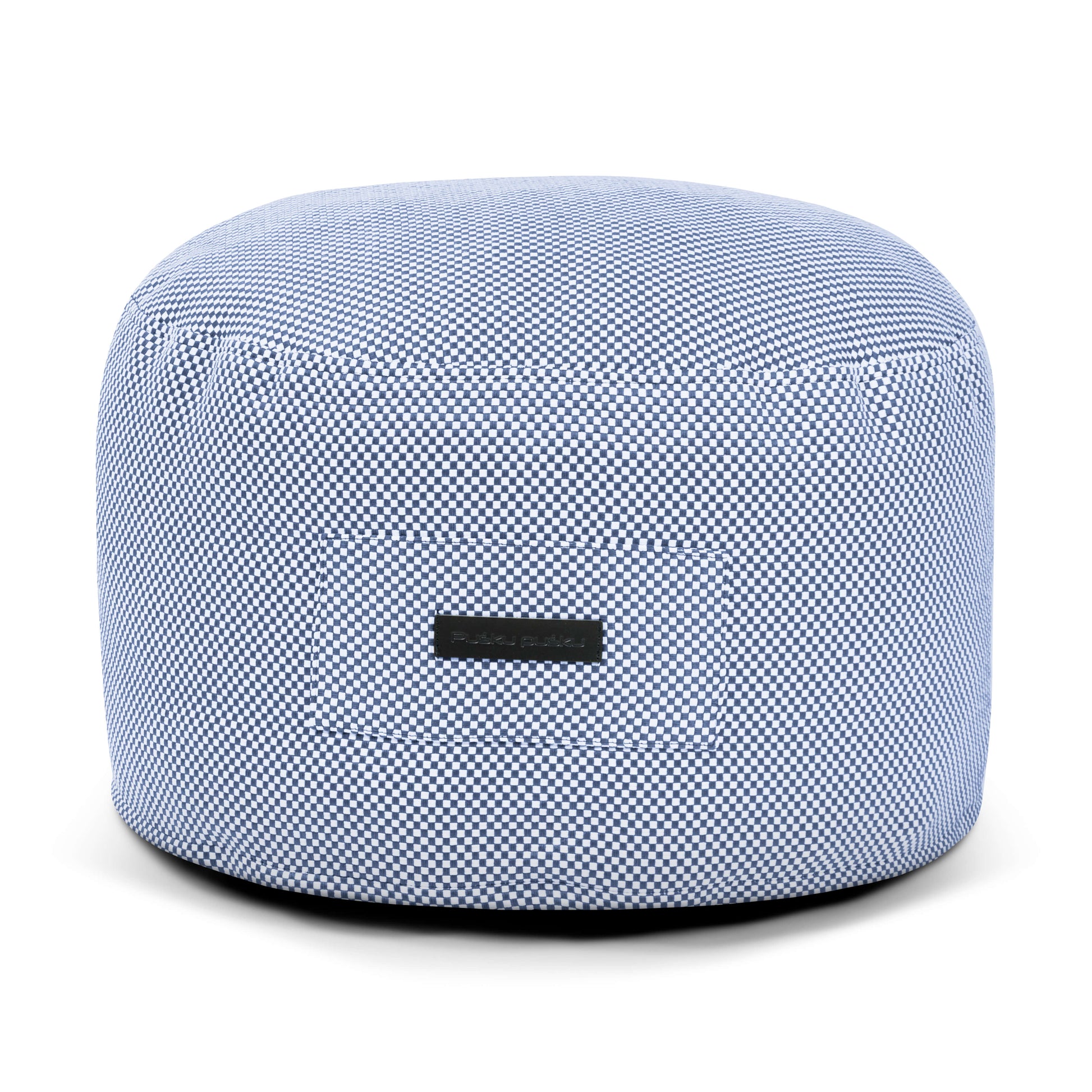 Foam Footstool On 60 Capri Blue