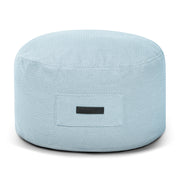 Foam Footstool On 60 Canaria Light Blue