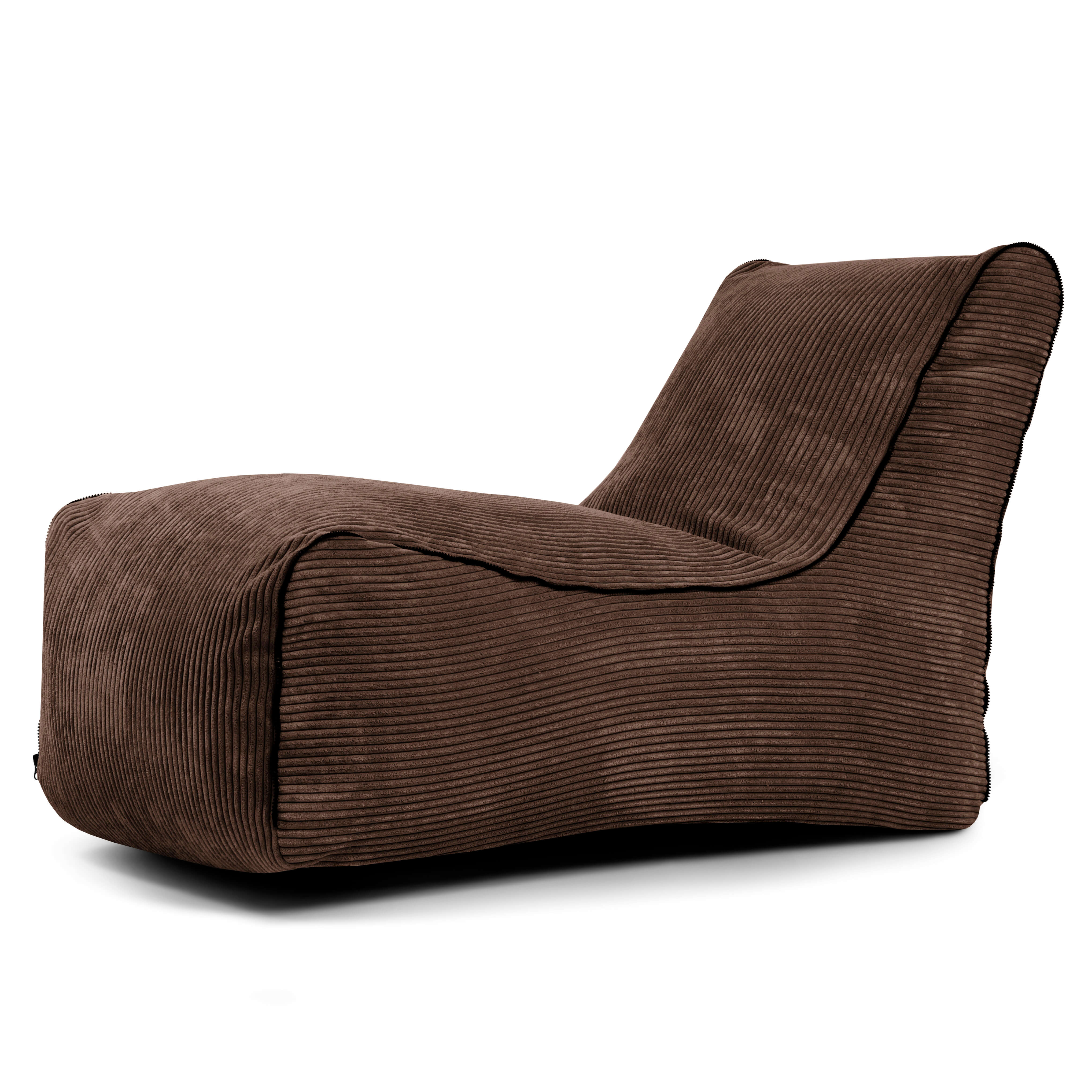 Bean bag Lounge Zip Waves Chocolate