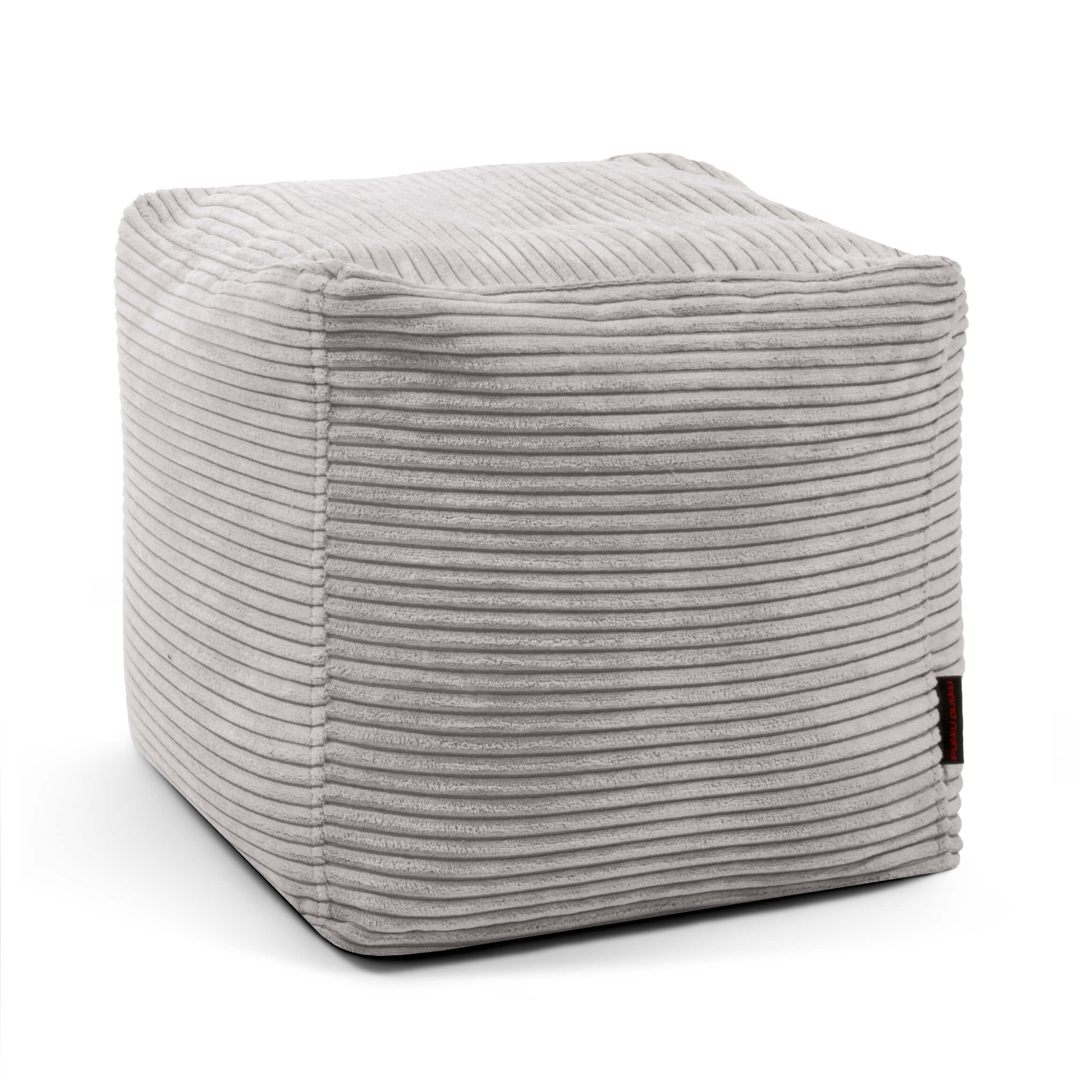 Pouf Up! Waves White Grey