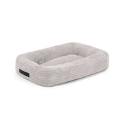 Dog Bed 55 Waves White Grey