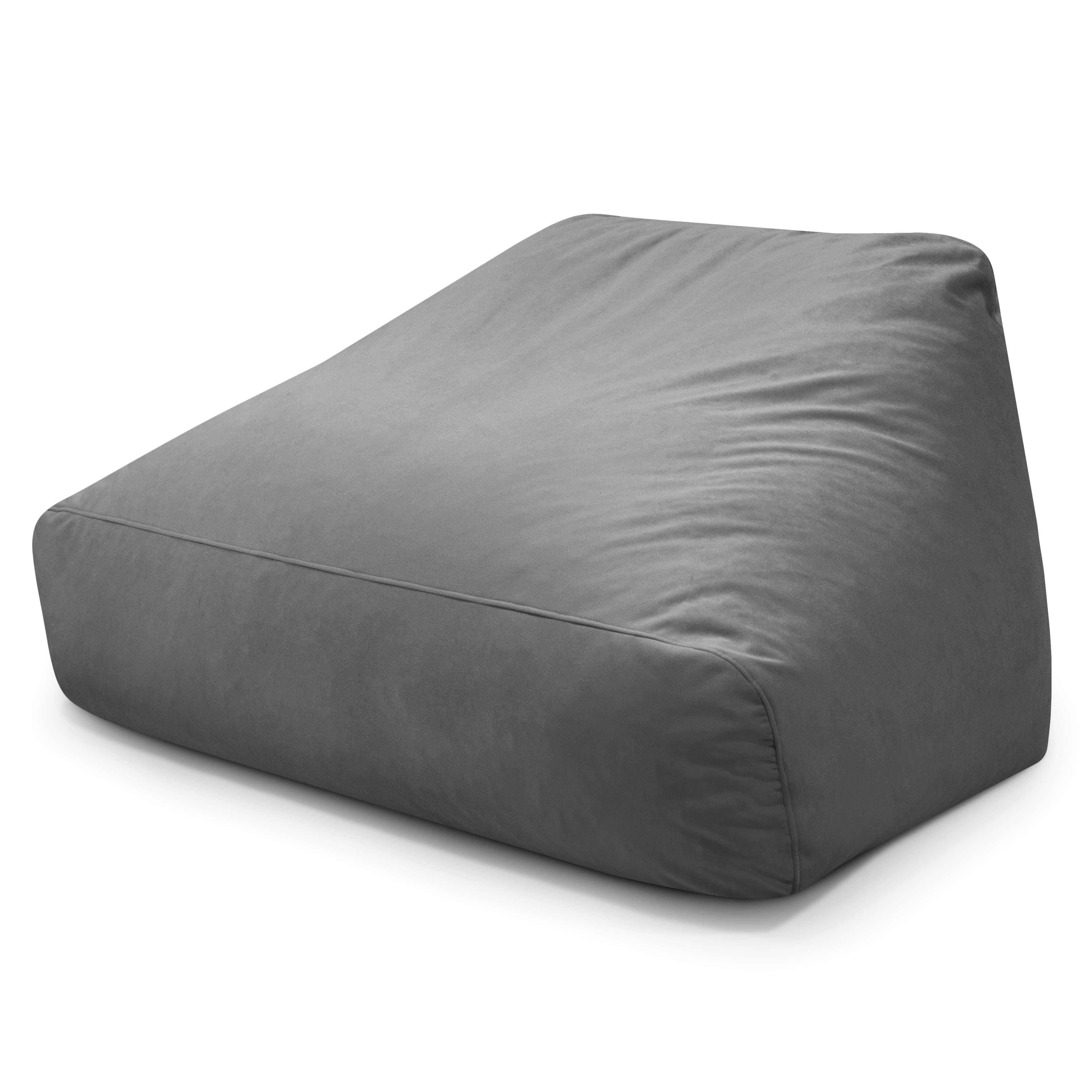 Foam Bean Bag Sofa Snug Barcelona Dark Grey