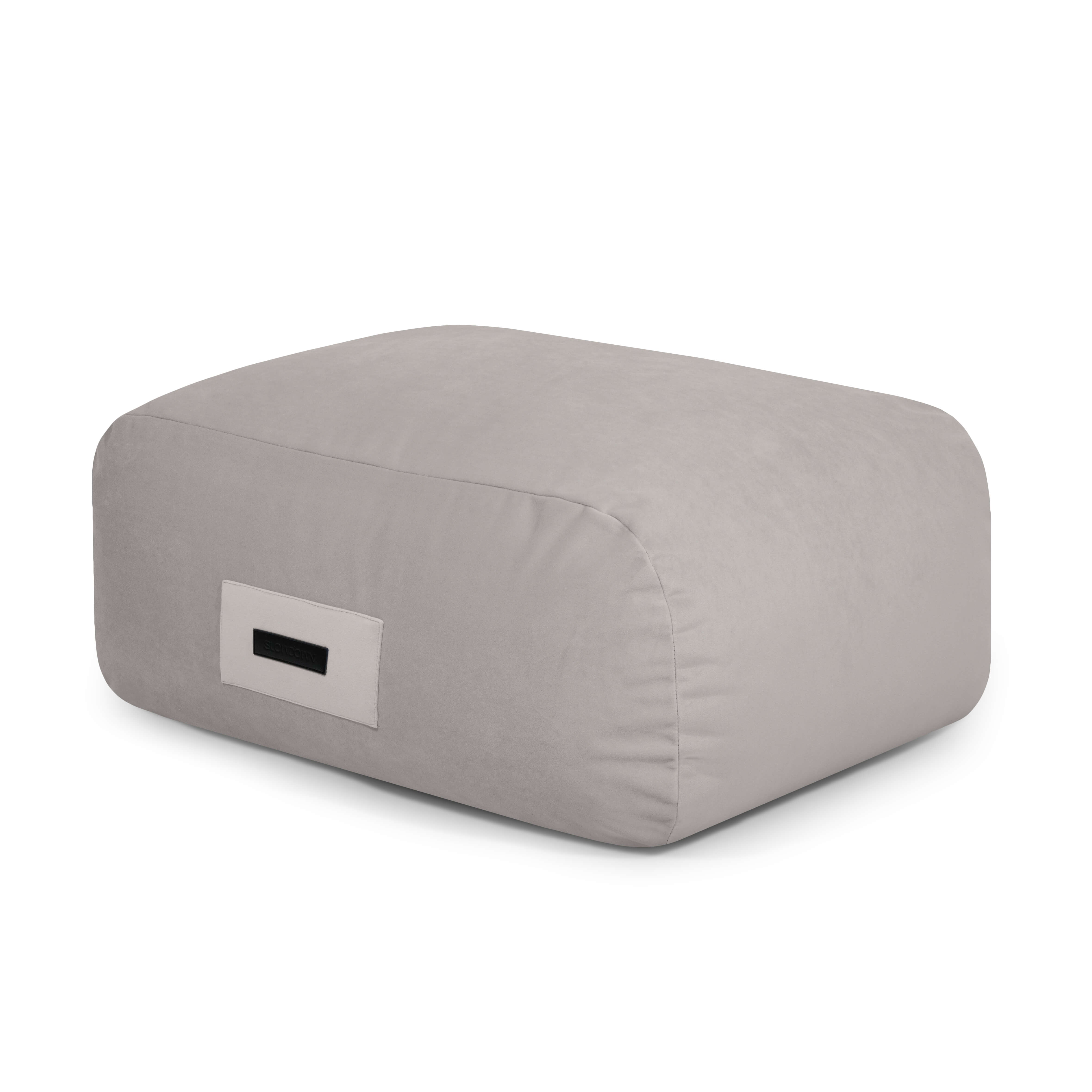 Foam bean bag Snug Pouf 83 Barcelona White Grey