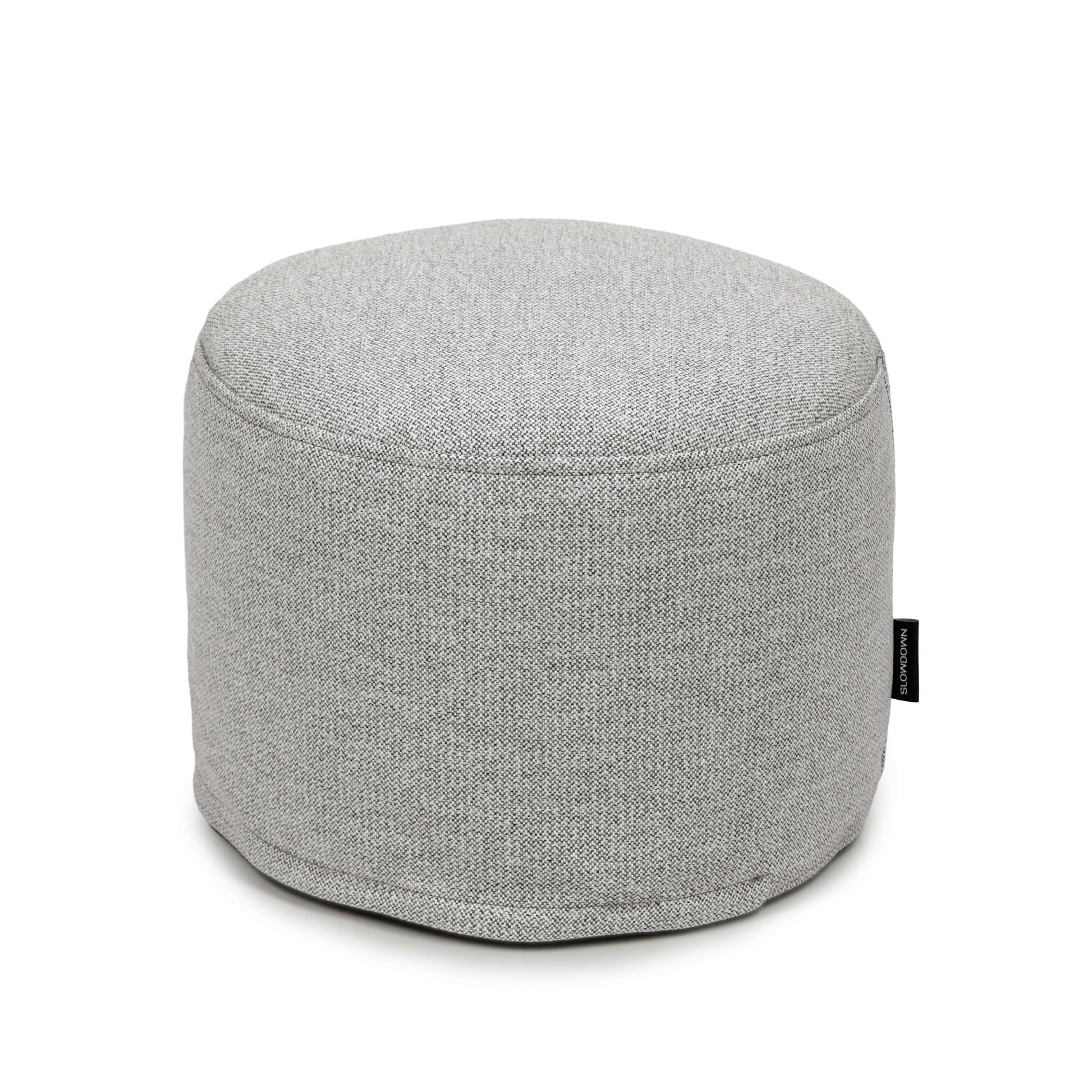 Pouf Mini Dunẽs White Grey