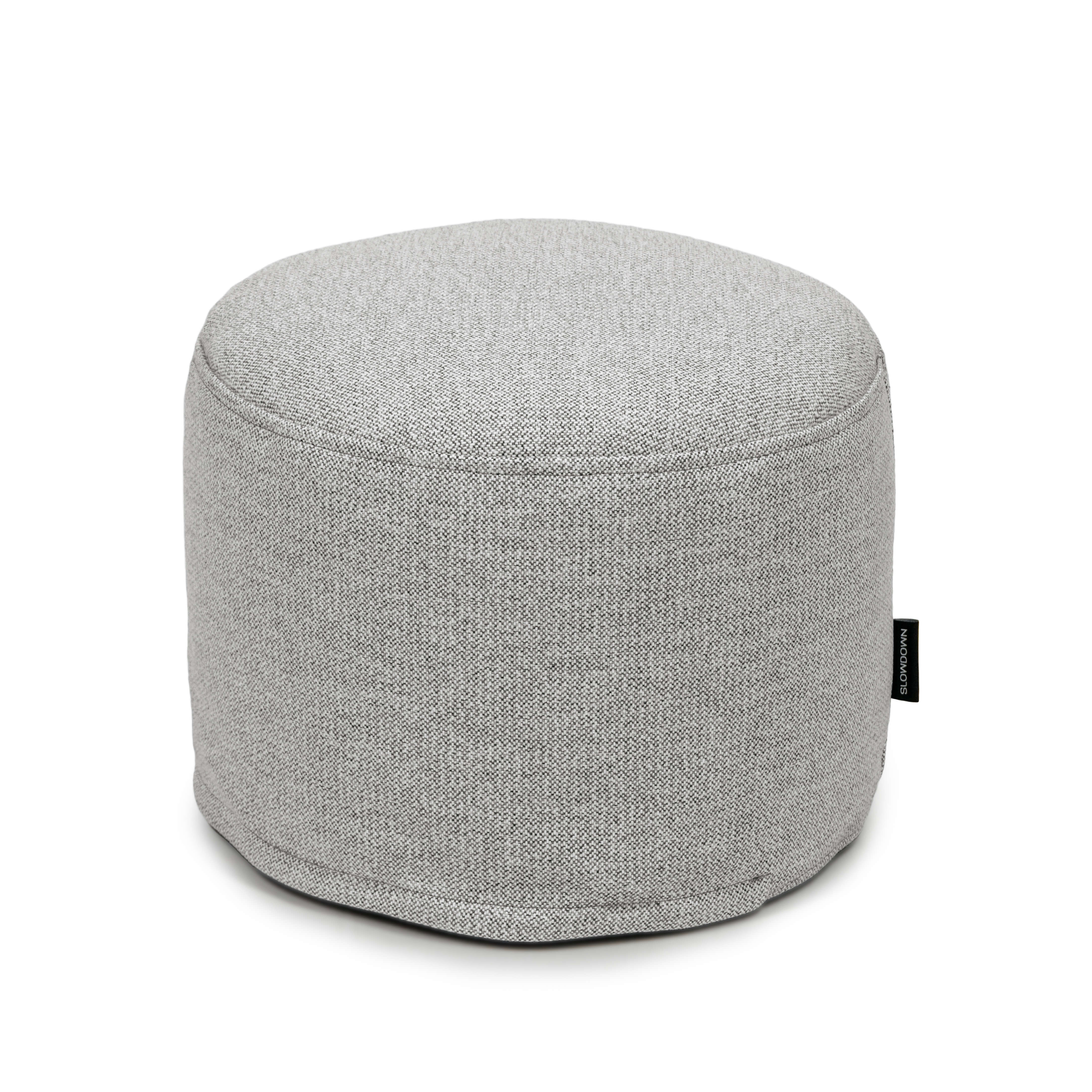 Pouf Mini Dunẽs White Grey