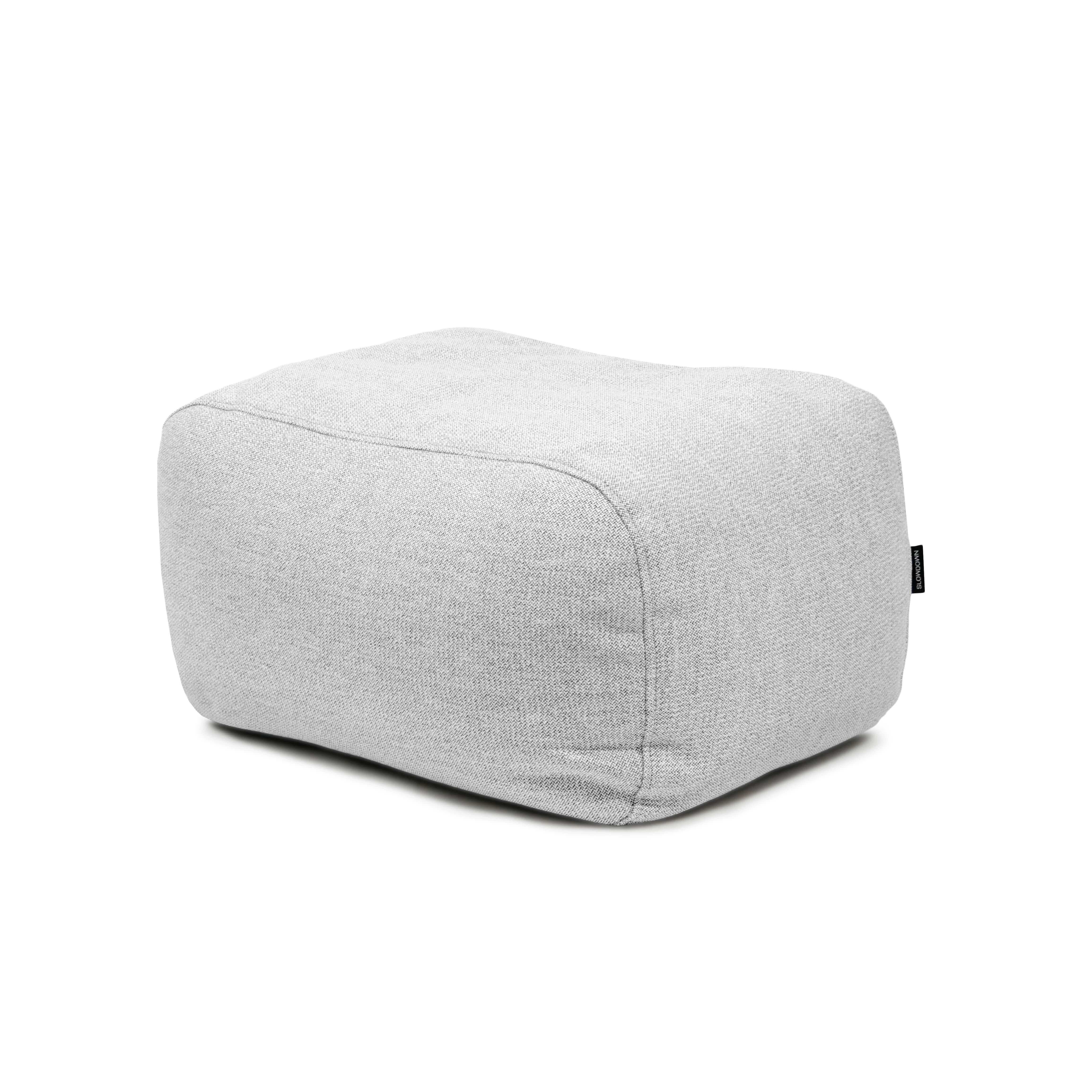 Bean bag Tube Pouf Dunẽs Fluffy White