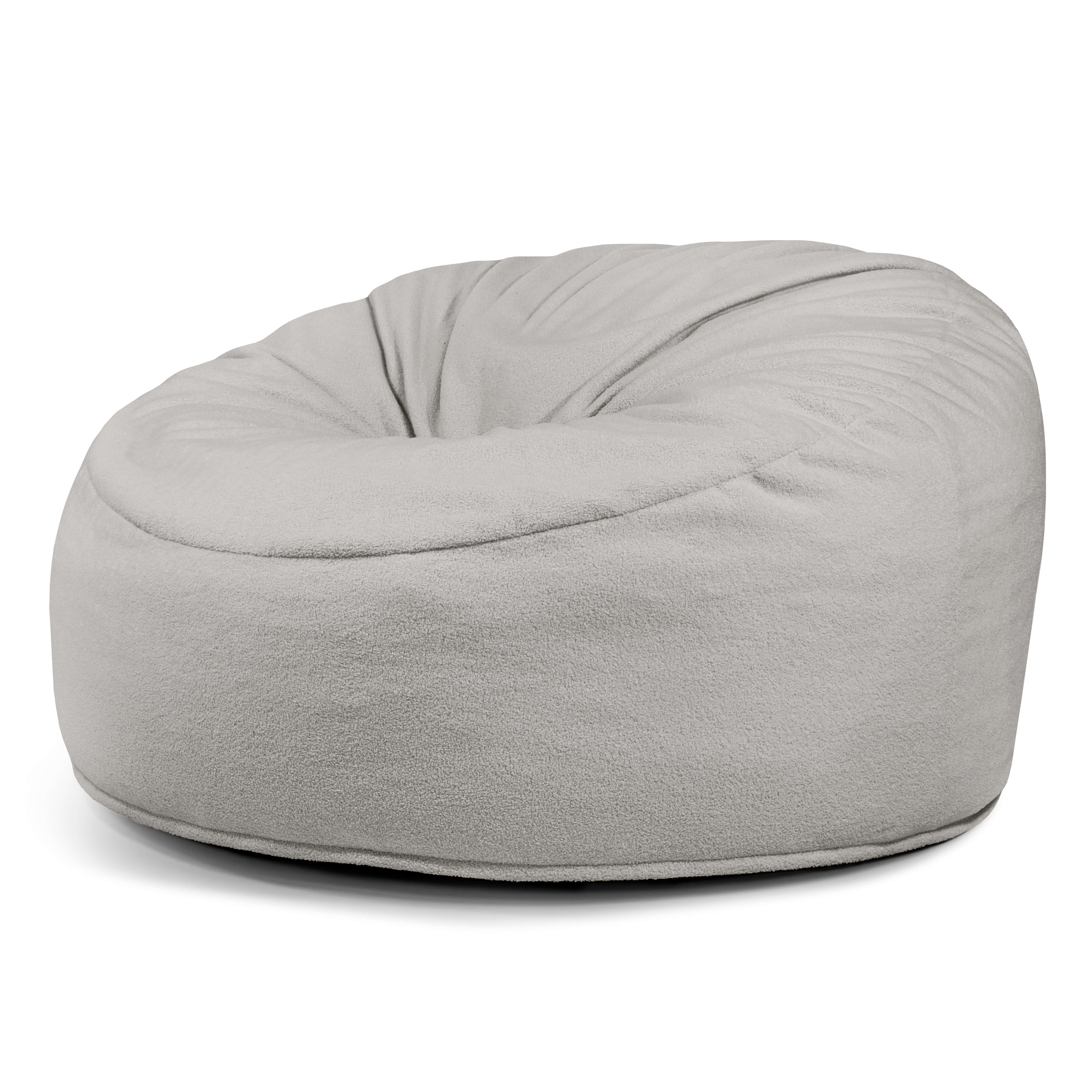 Foam Bean bag Om 135 Teddy White Grey