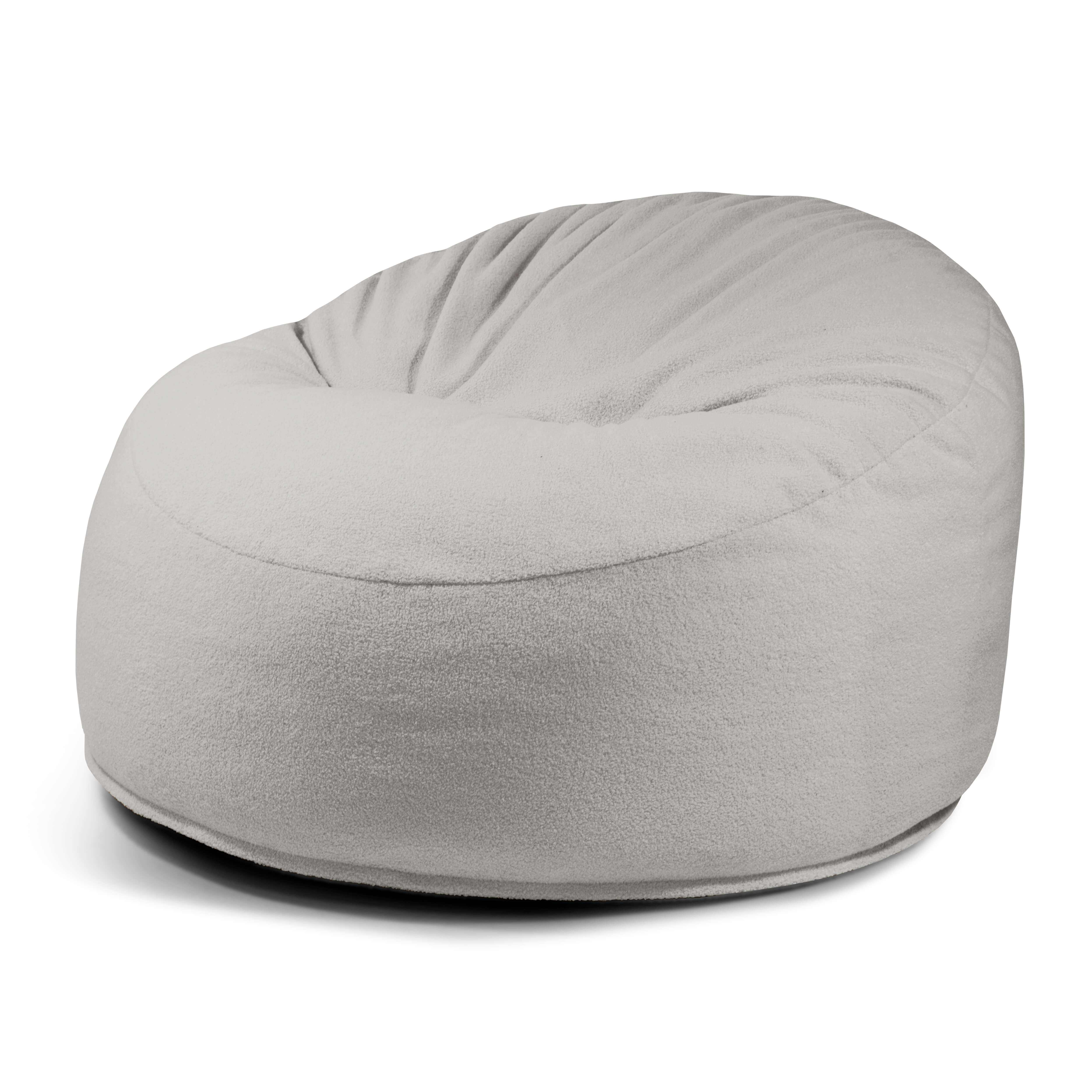 Foam Bean bag Om 110 Teddy White Grey