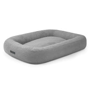 Dog Bed 100 Teddy White Grey