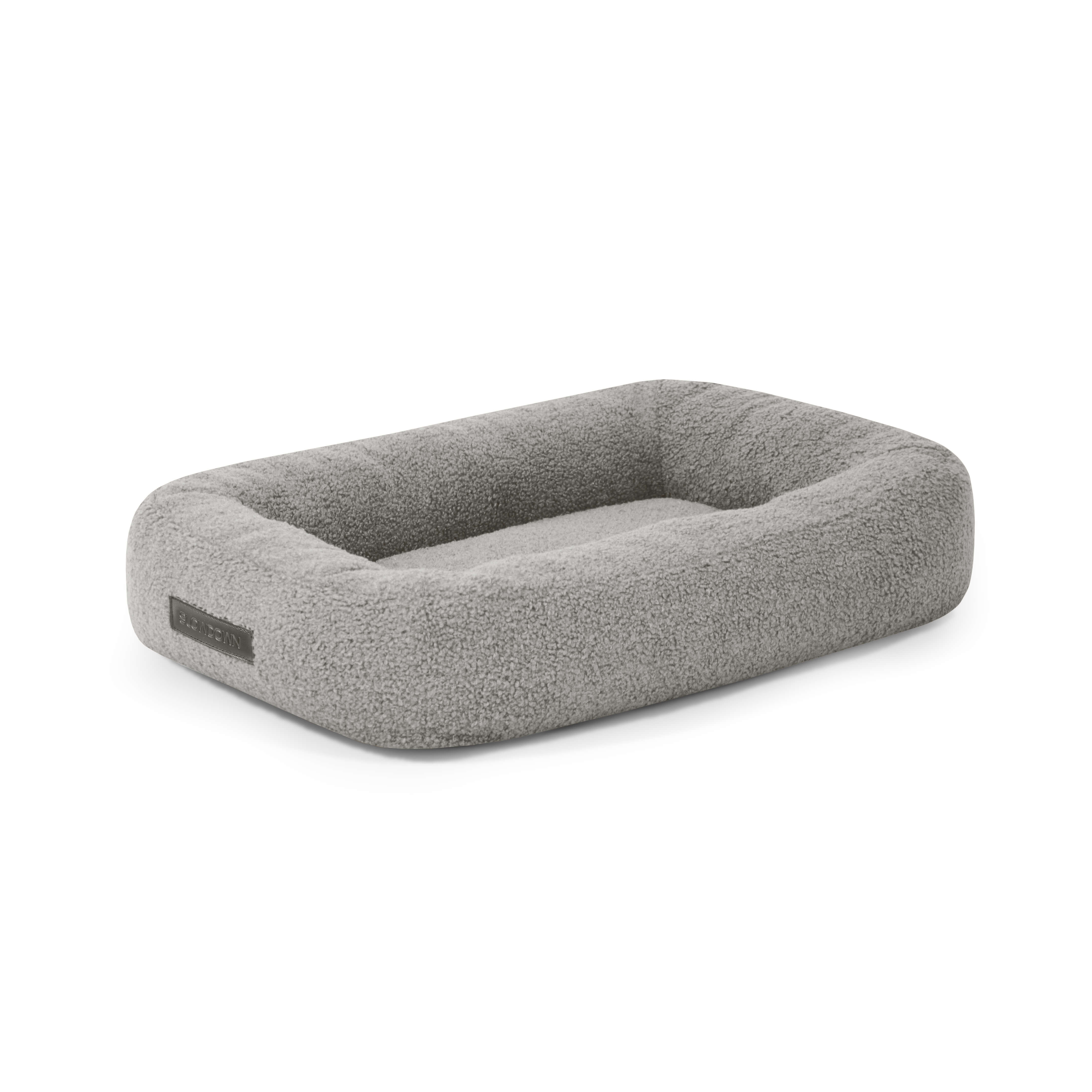 Dog Bed 55 Teddy White Grey