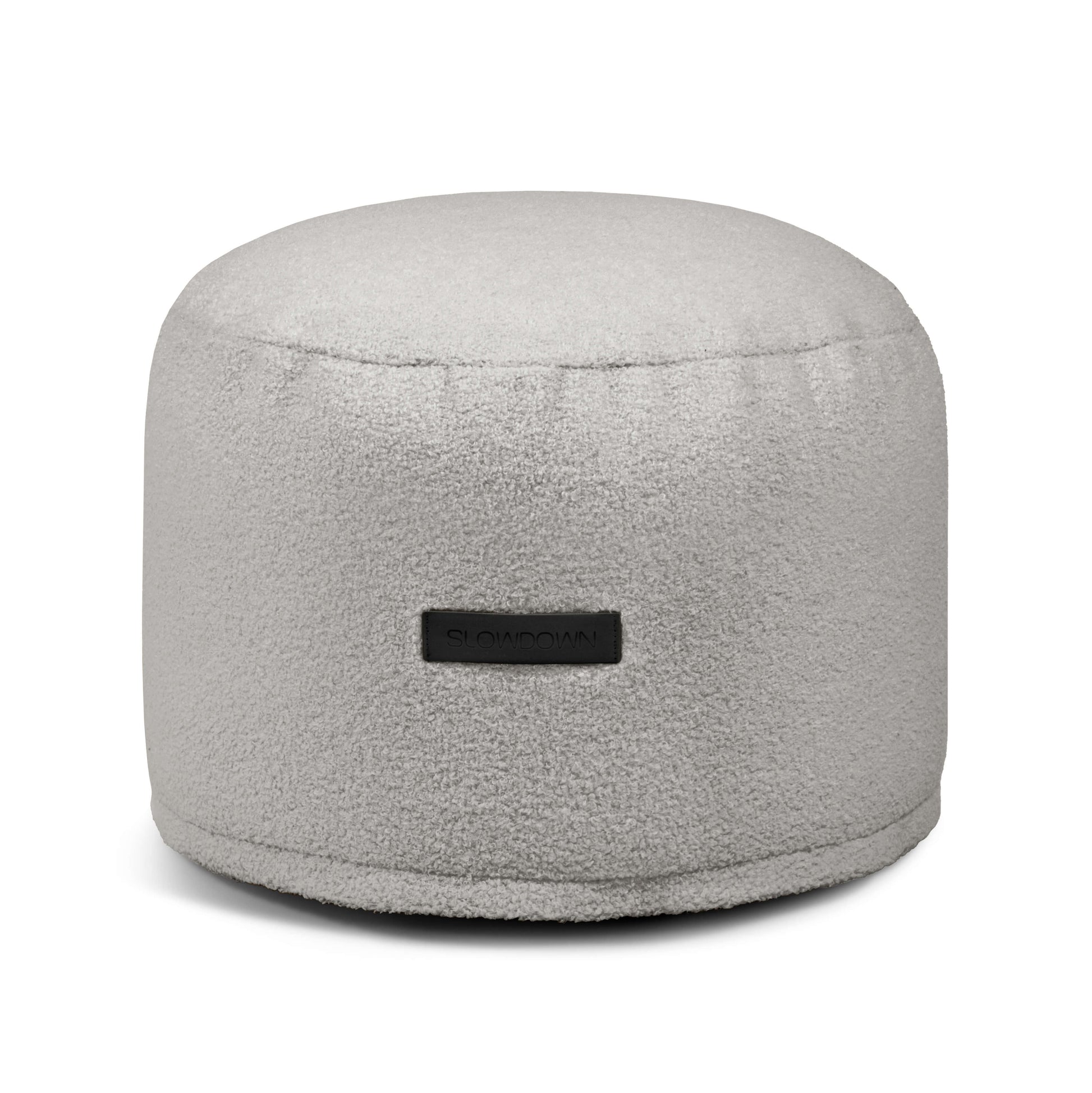 Pouf Mini Teddy White Grey