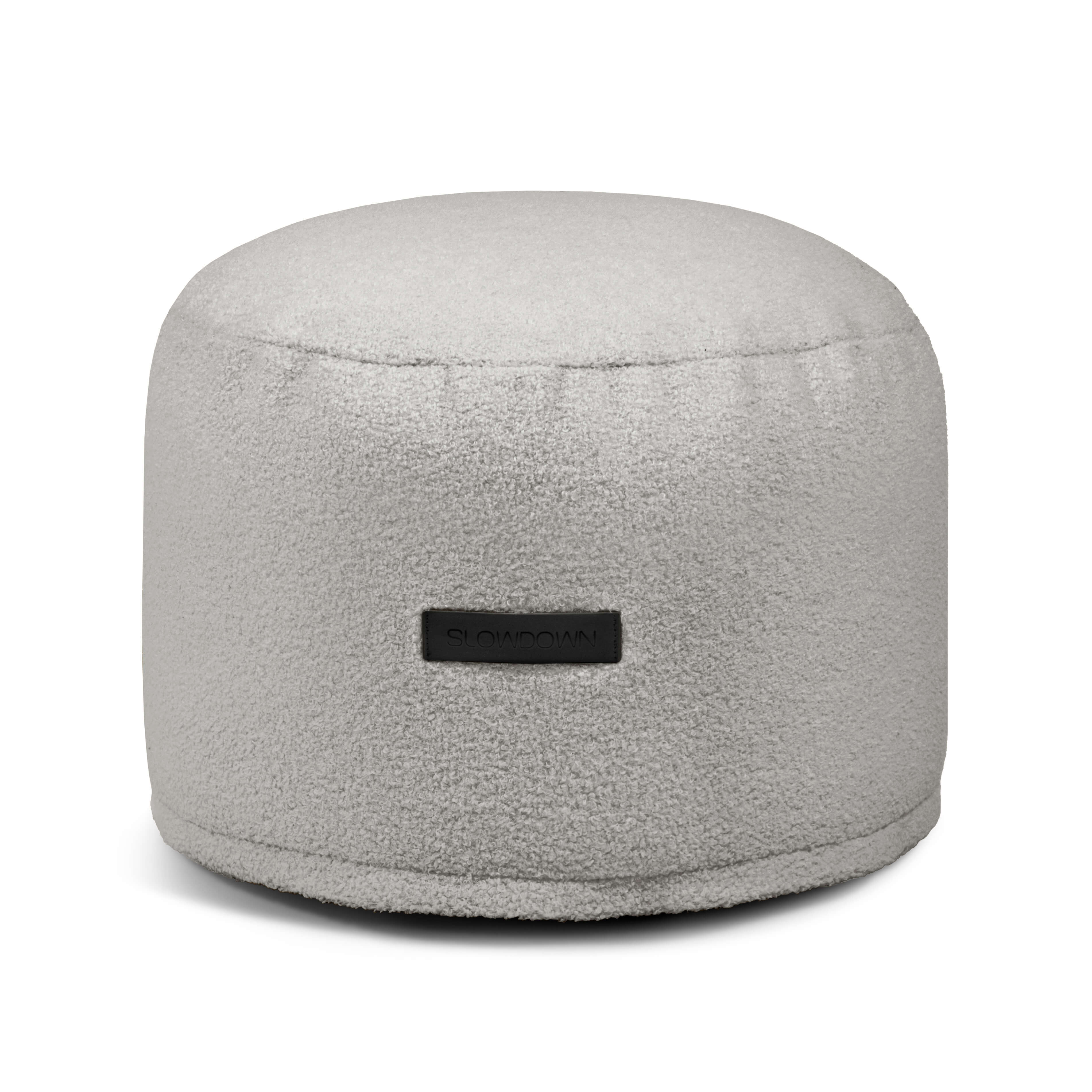 Pouf Mini Teddy White Grey
