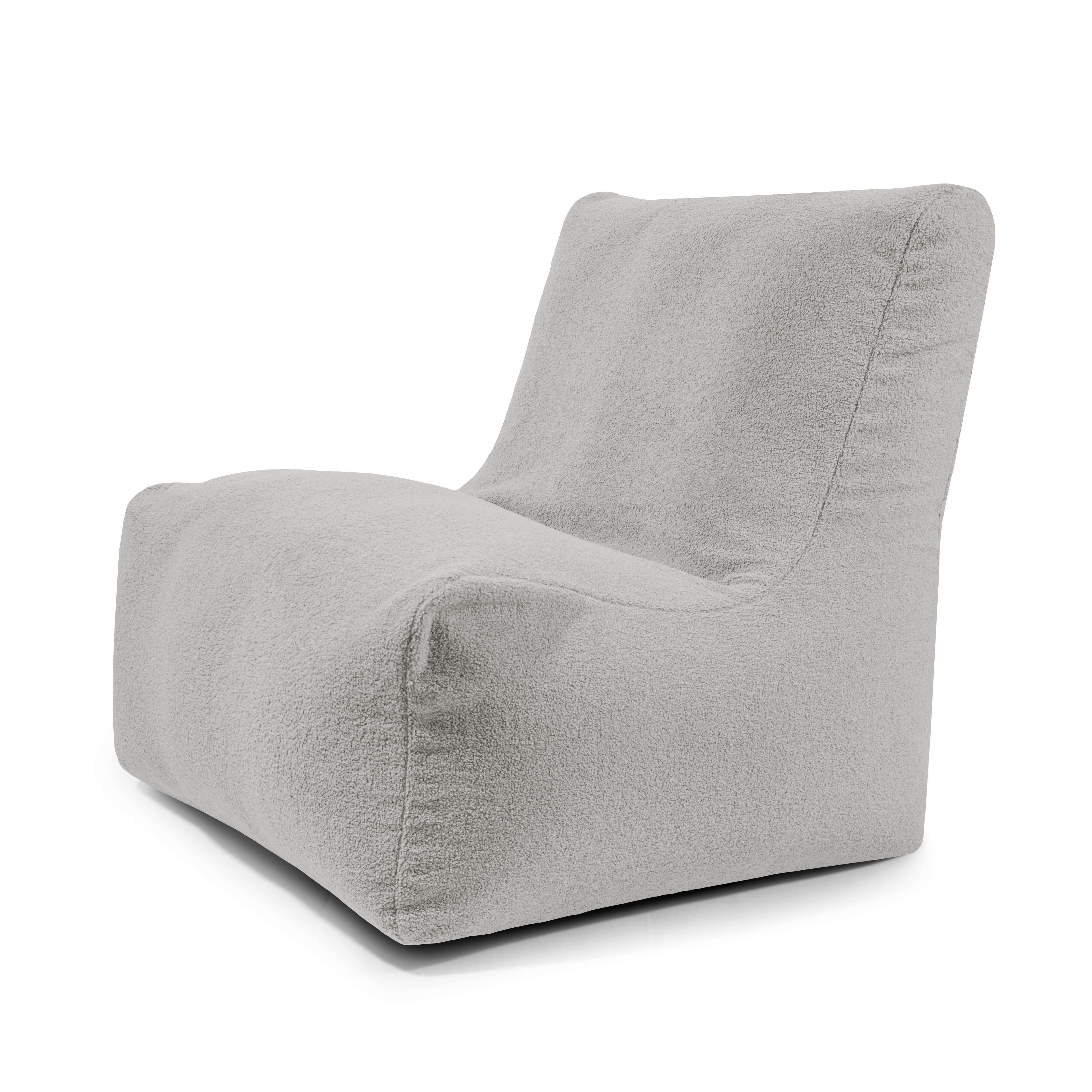 Bean bag Seat 100 Teddy White Grey