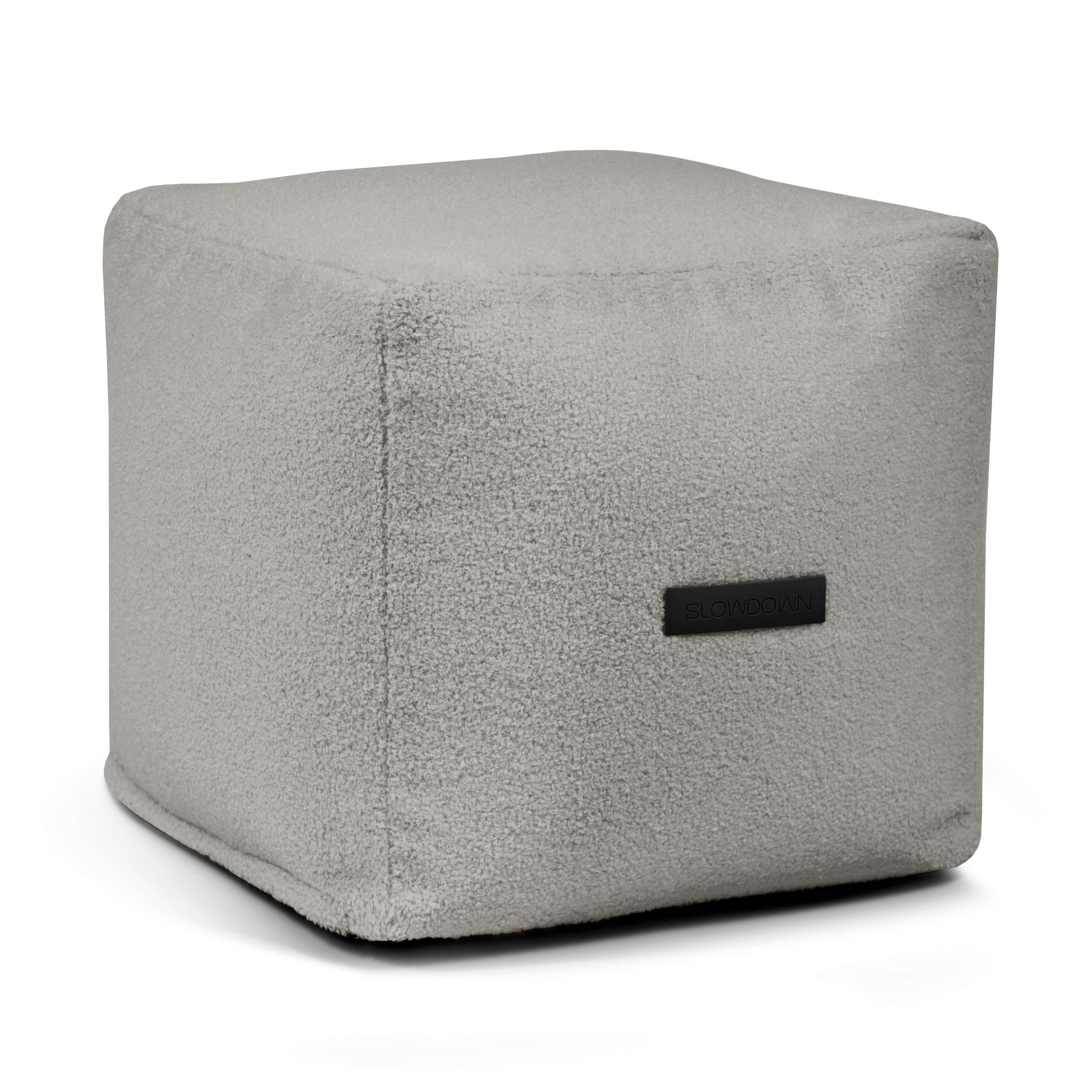 Pouf Up! Teddy White Grey
