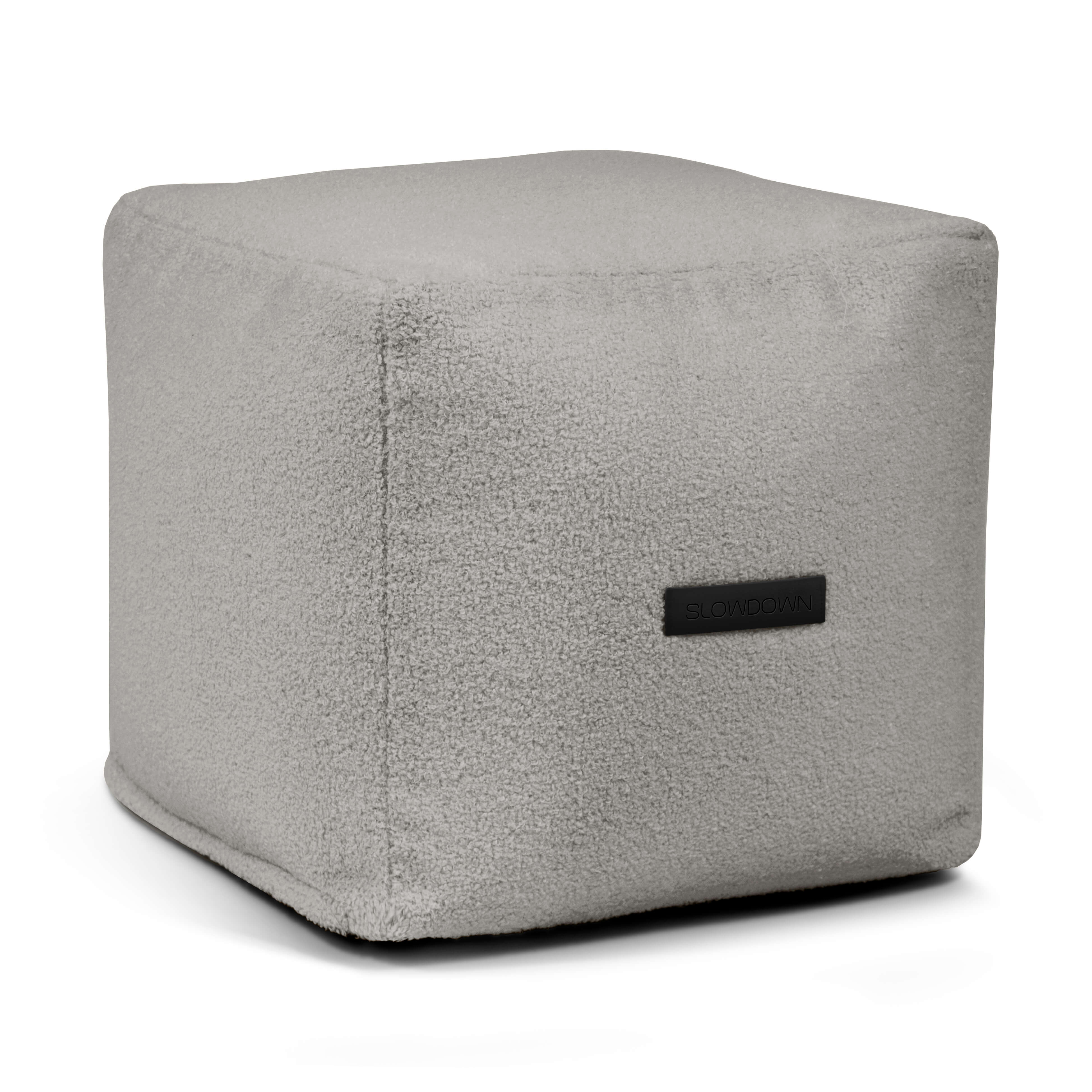Pouf Up! Teddy White Grey
