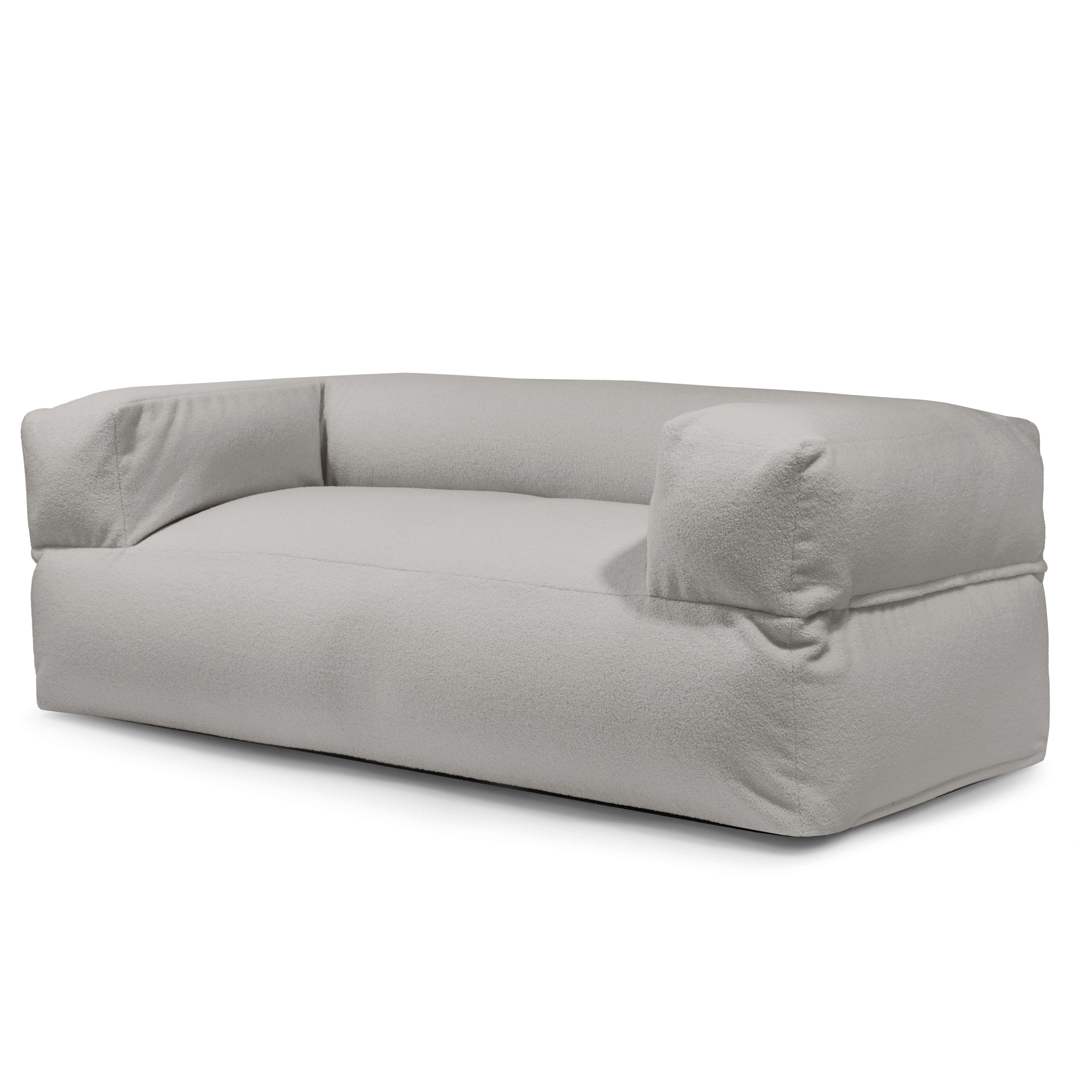 Sittsäck Soffa MooG Teddy White Grey