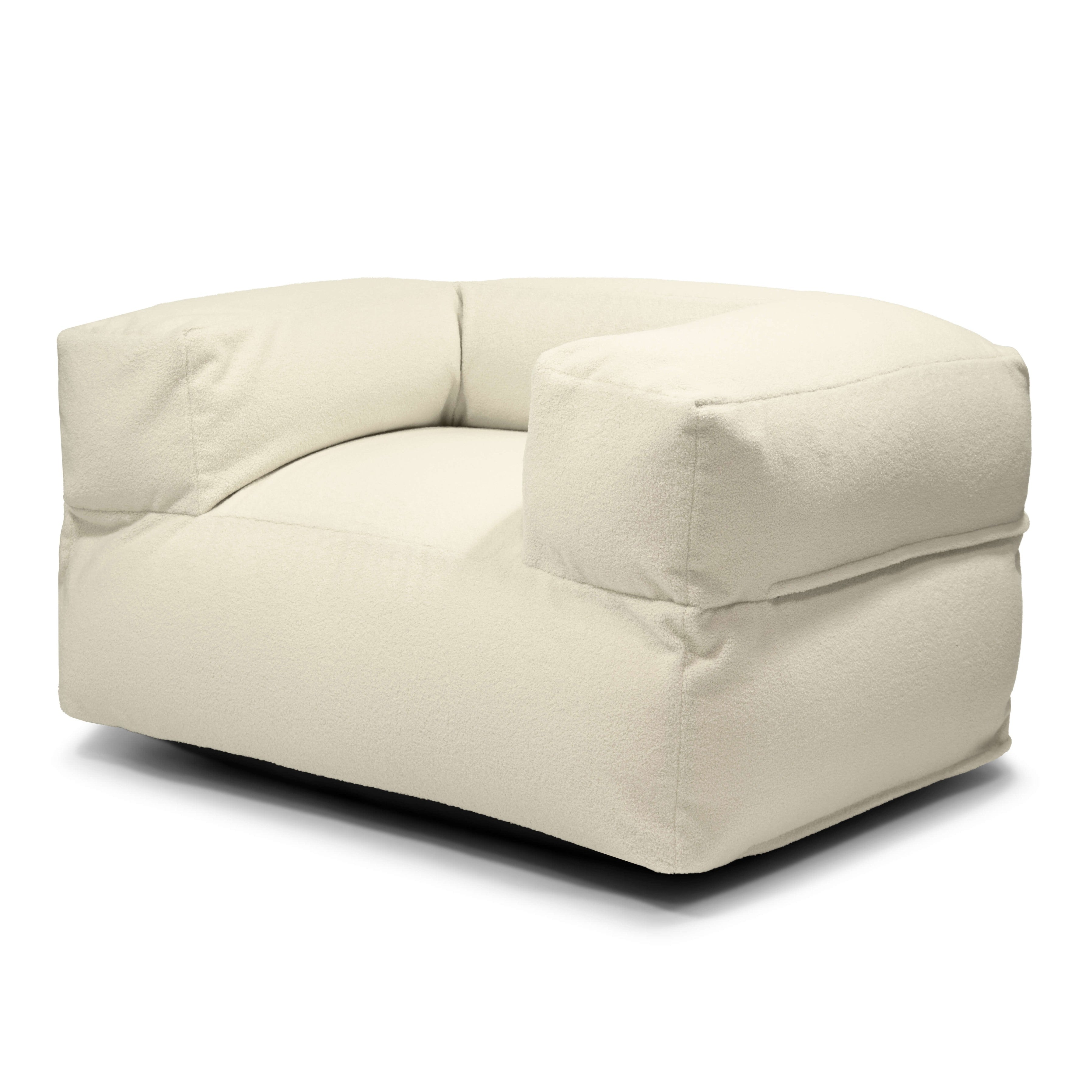 Sittsäck MooG Teddy Cream