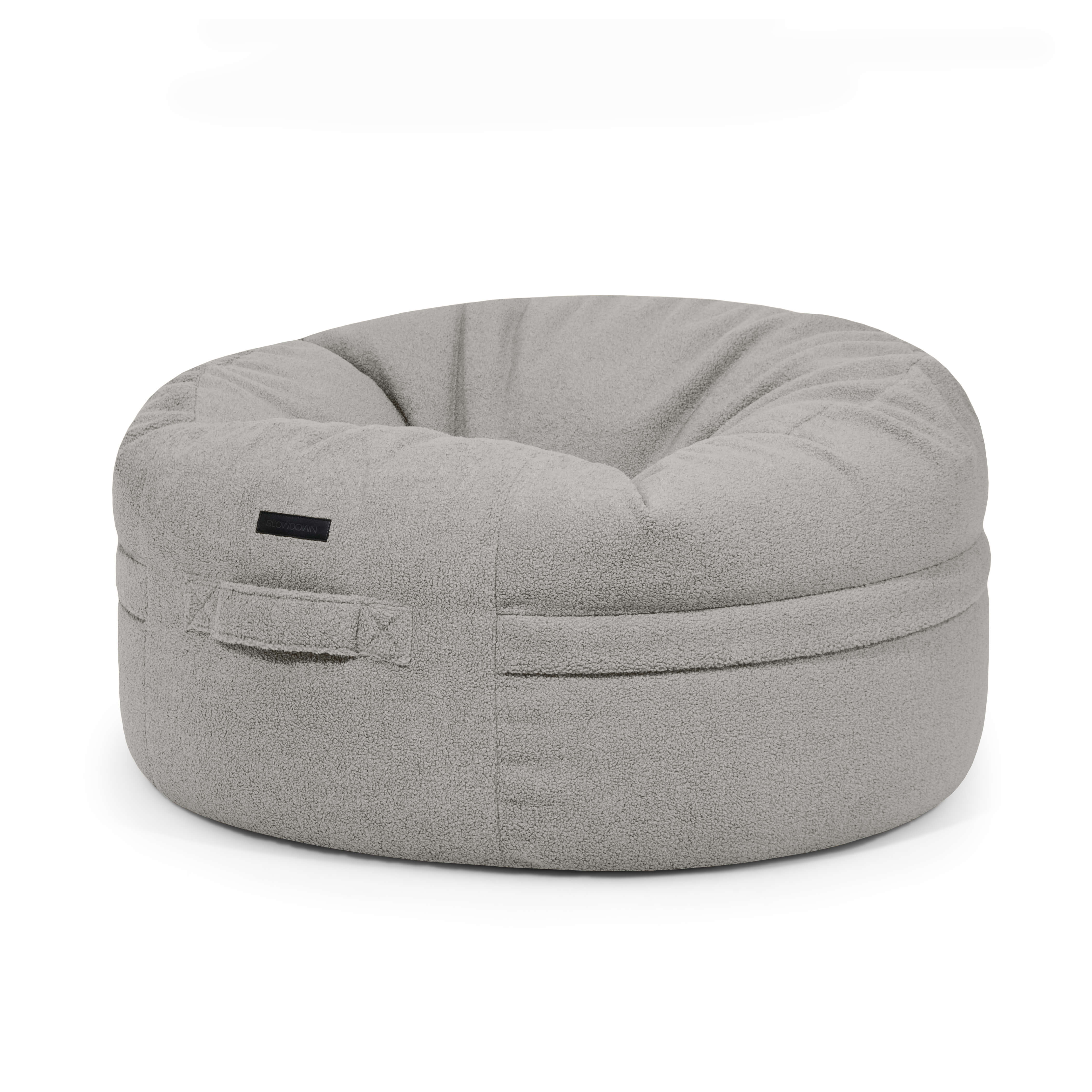 Bean bag Roll 105 Teddy White Grey