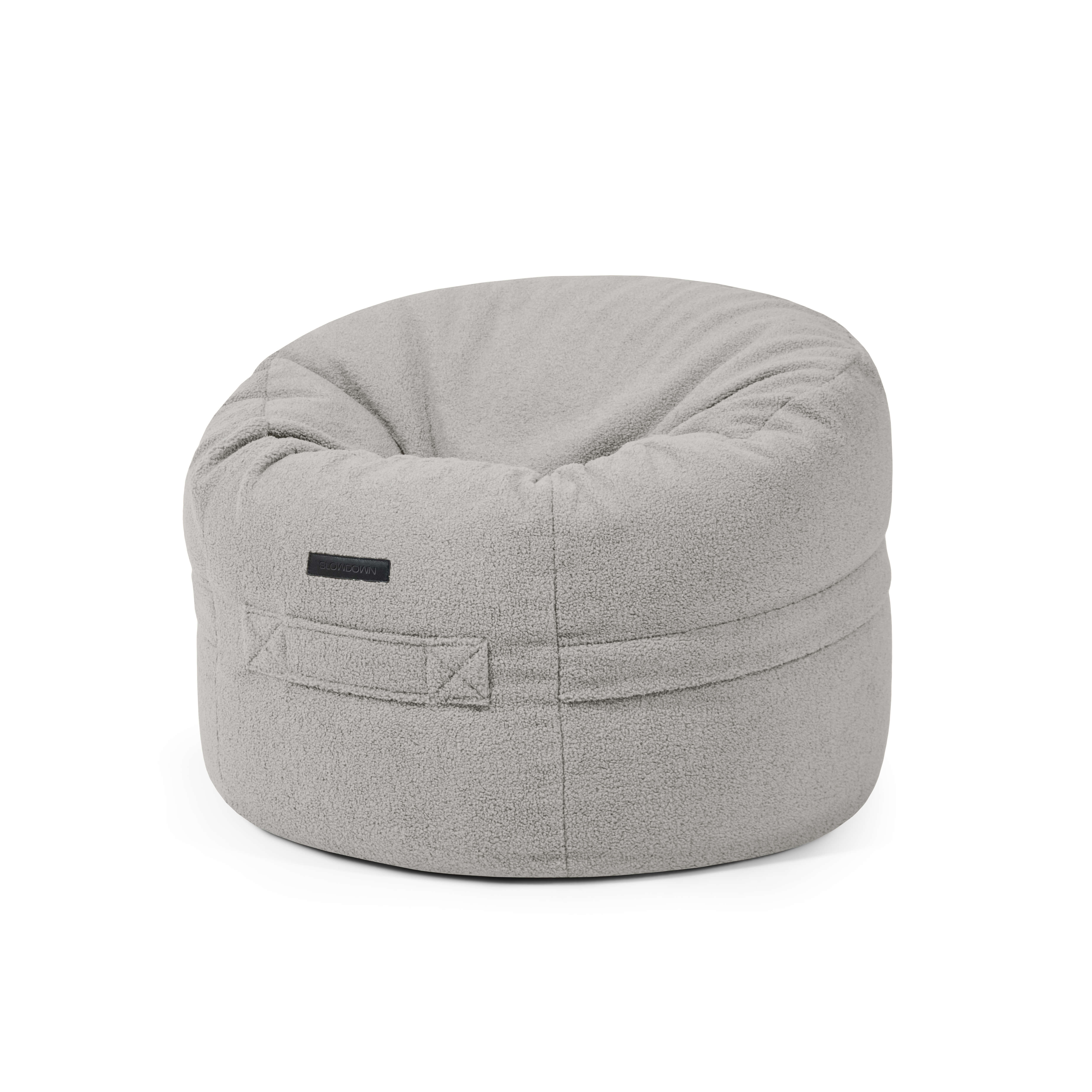Bean bag Roll 80 Teddy White Grey