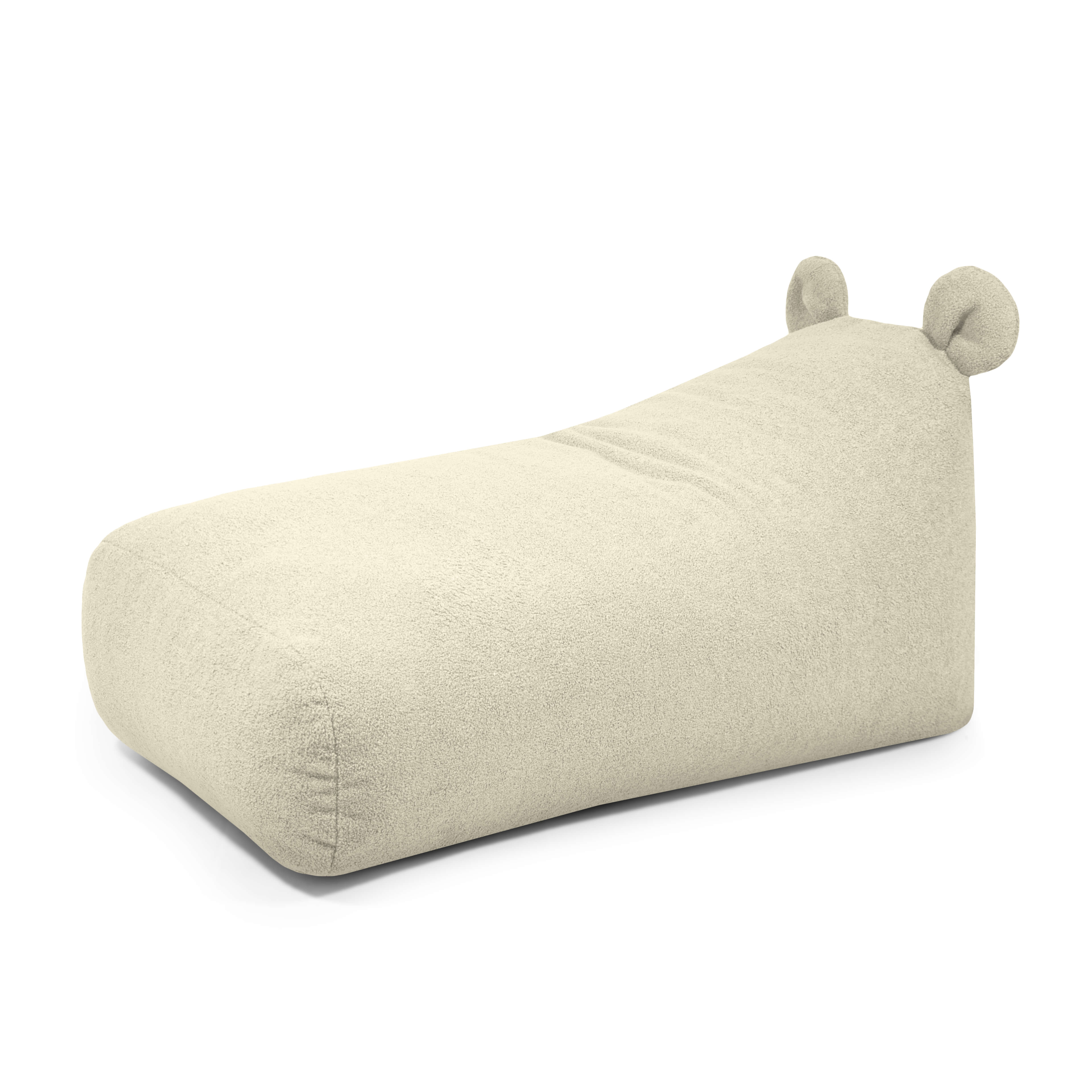 Foam Bean bag Snug Long 130 Bear Teddy Cream