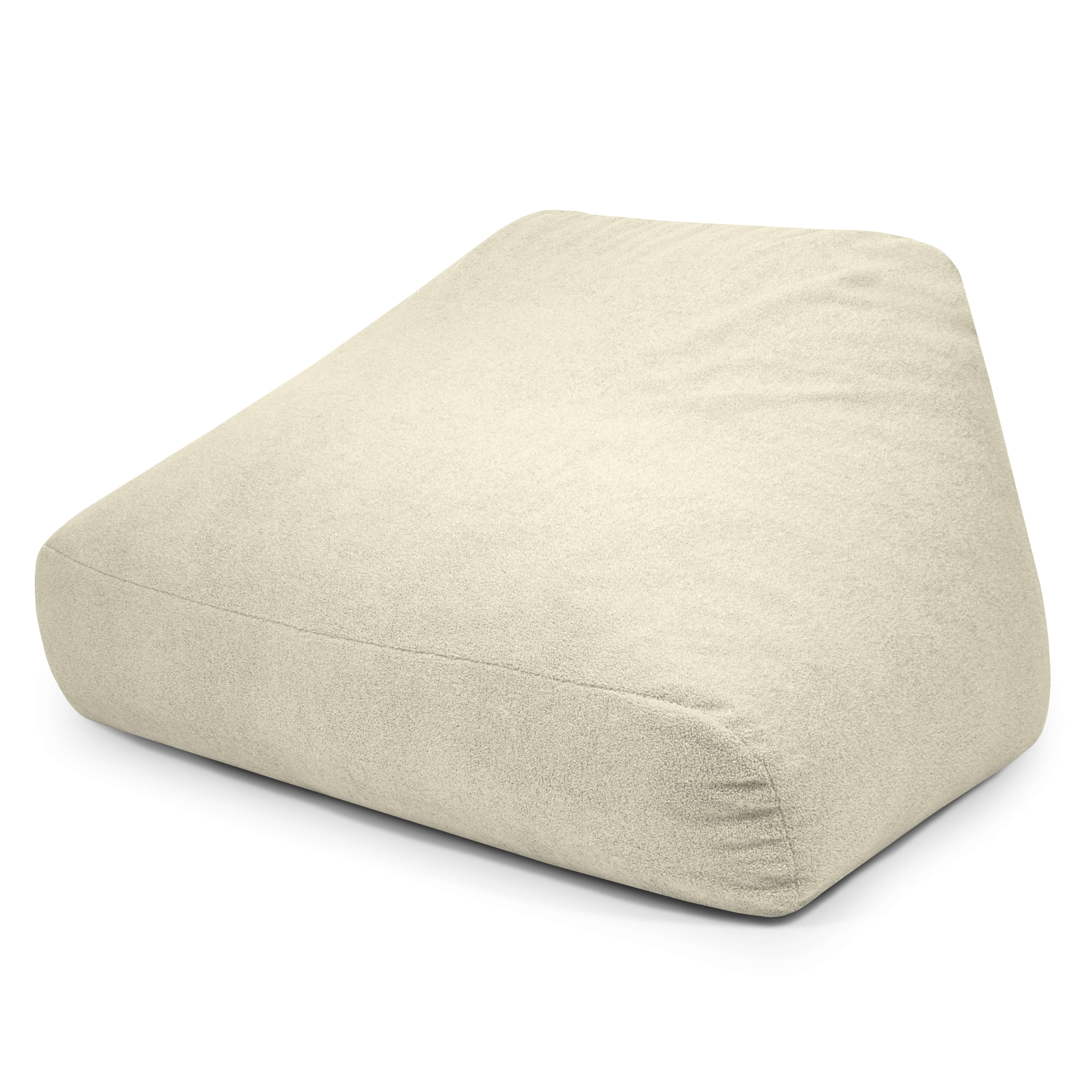 Foam Bean Bag Sofa Snug Teddy Cream