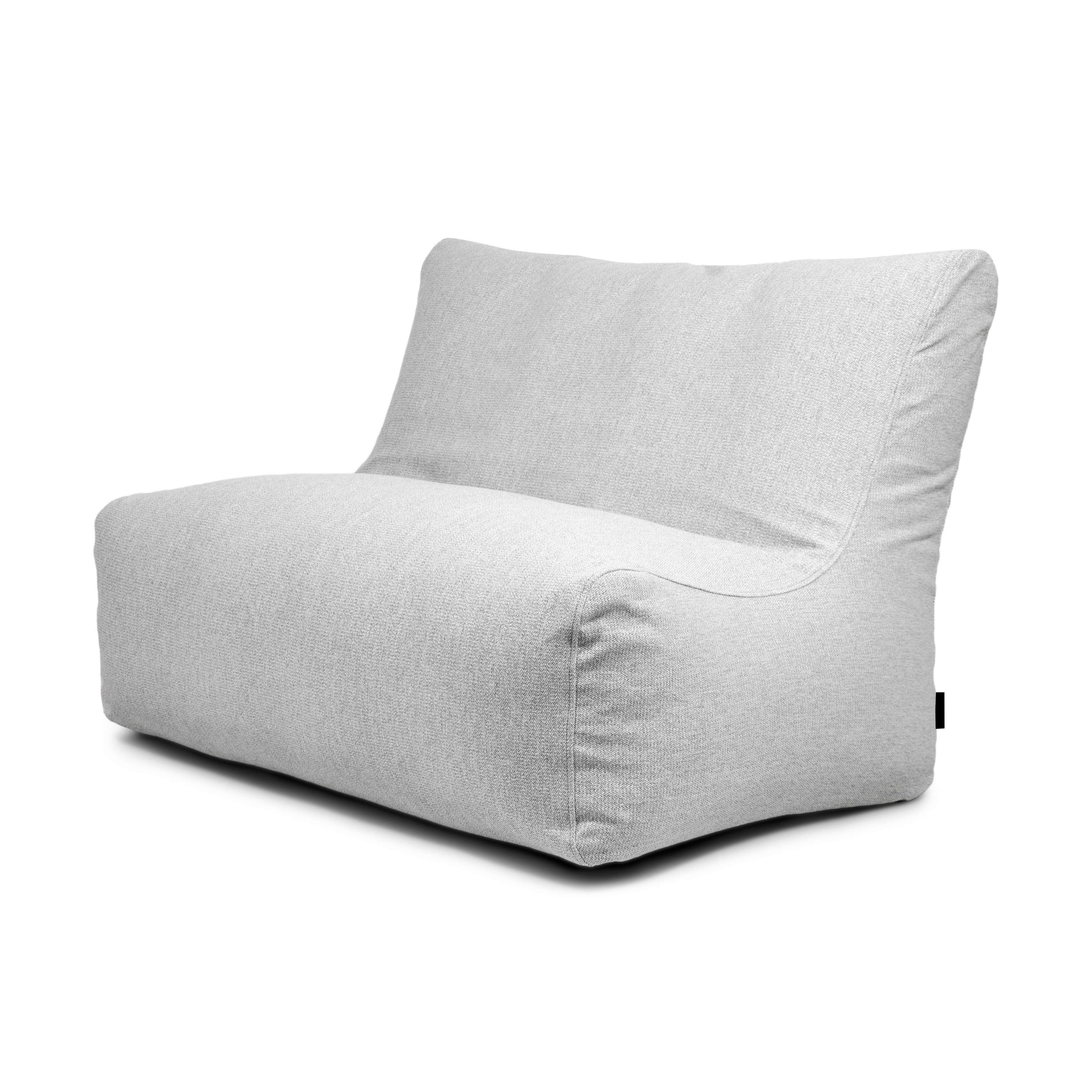 Sittsäck Soffa Seat Dunẽs Fluffy White