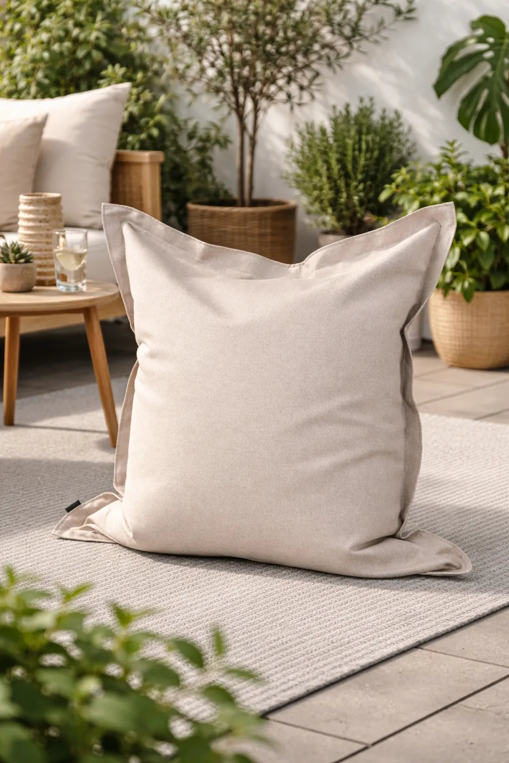 2me Riviera OEKO-TEX ® sittsäck & sittkude lämplig utomhus Beige-Sittsäck-Slowdown