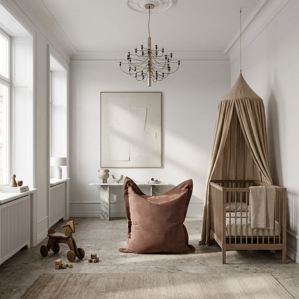 1me wave manchester sittkudde - saccosäck för barn OEKO-TEX ® Coral