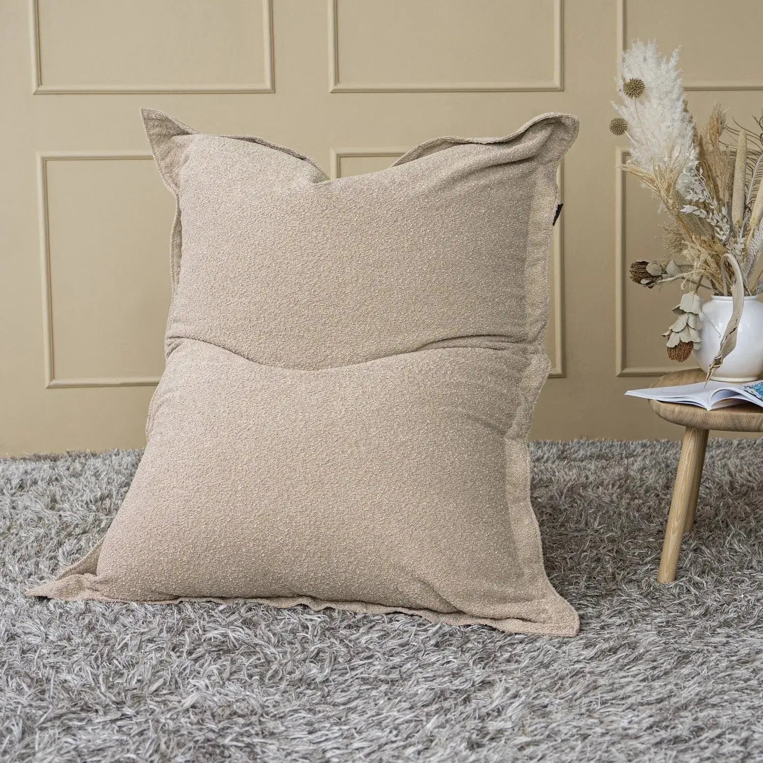 sittsäck 2me Madu Bouclé OEKO-TEX ® Cream – Slowdown