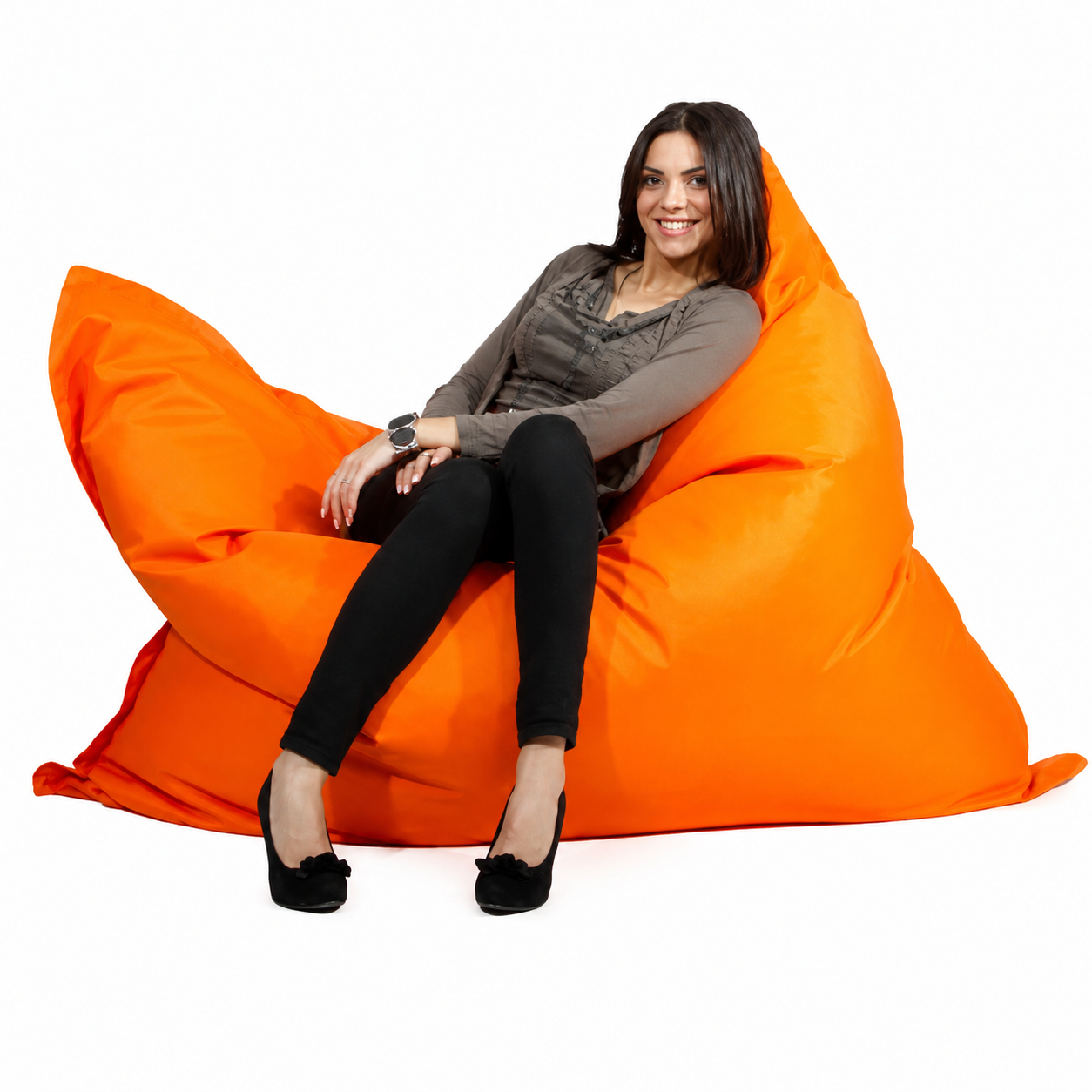 4me OX - en klassisk sittsäck för mysiga stunder  Orange