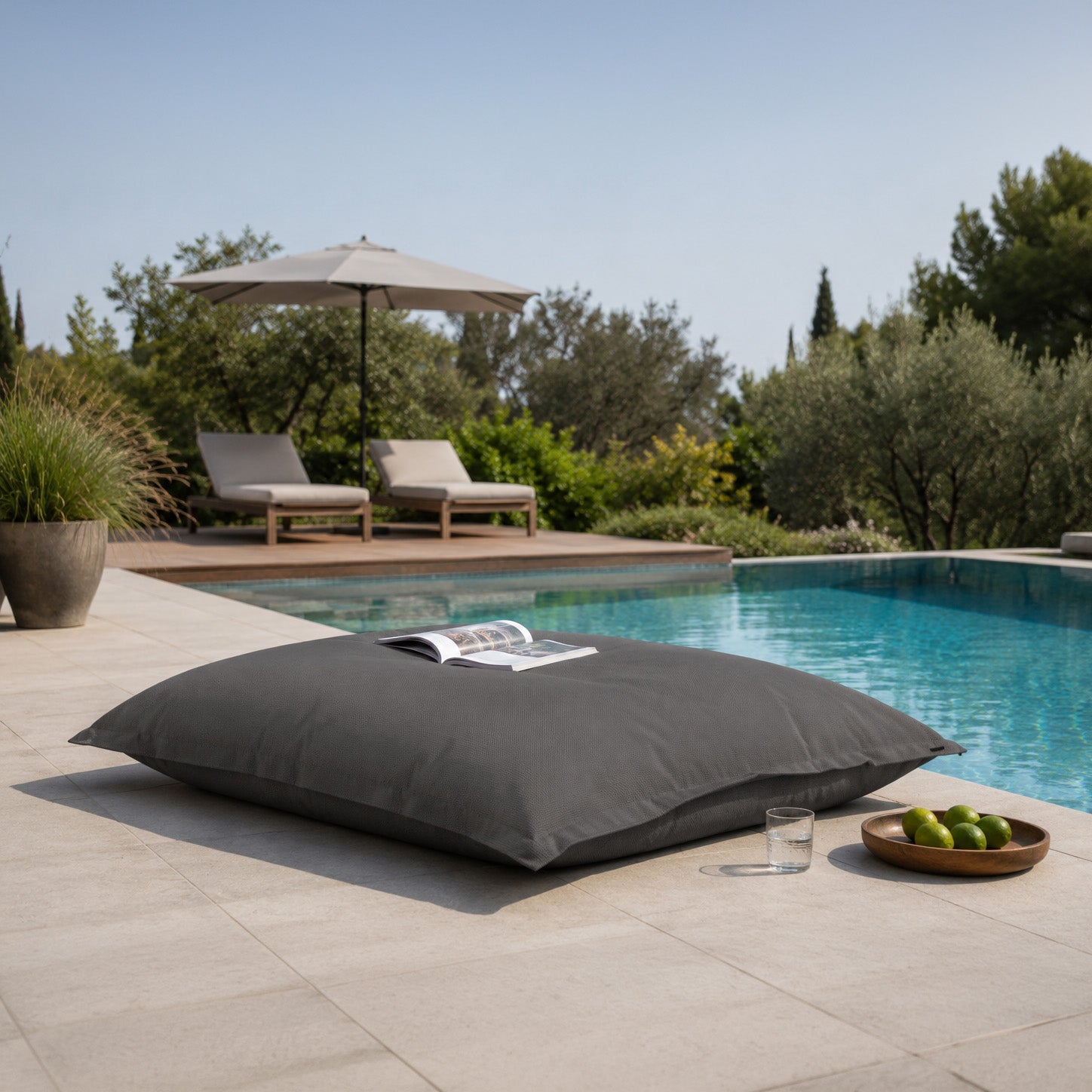 4me Colorin OEKO-TEX® XXL - sittsäck Dark Grey