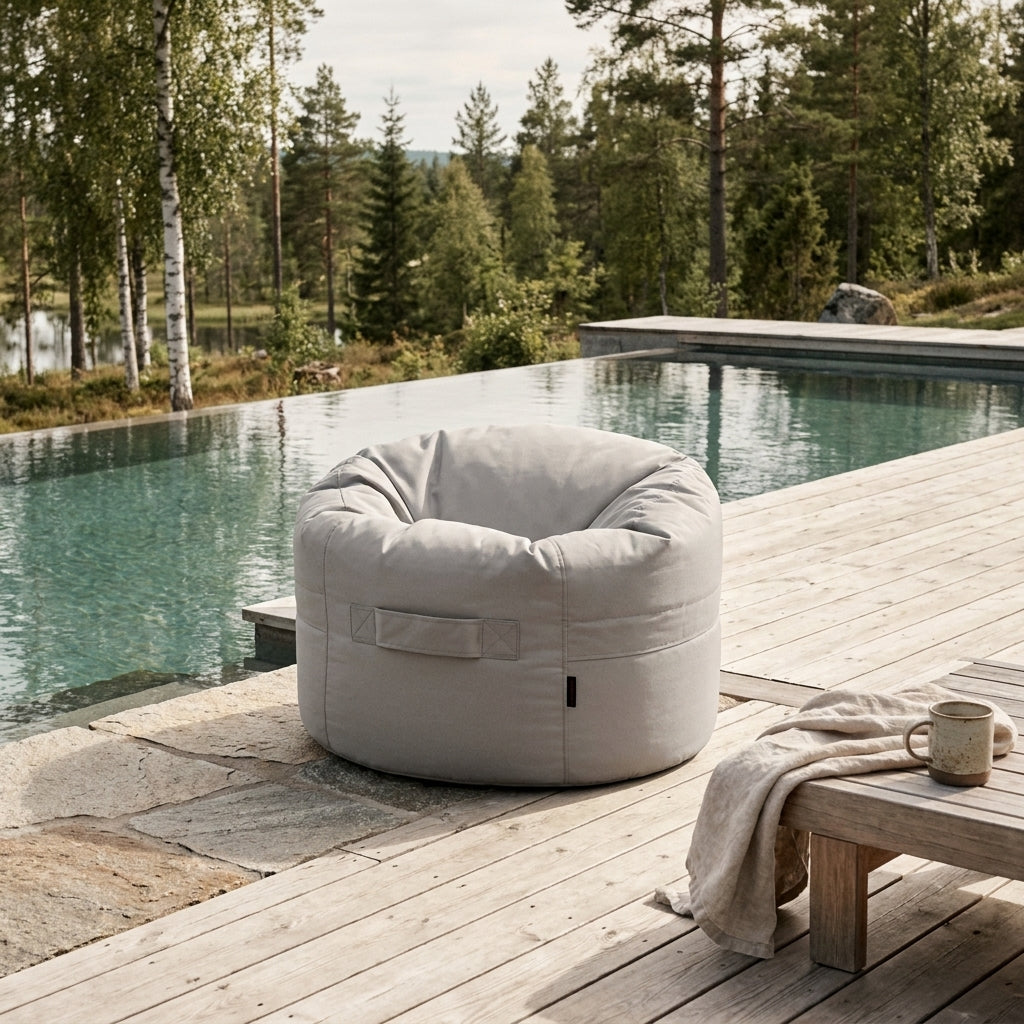 Barnfåtölj Roll 80 Colorin White Grey