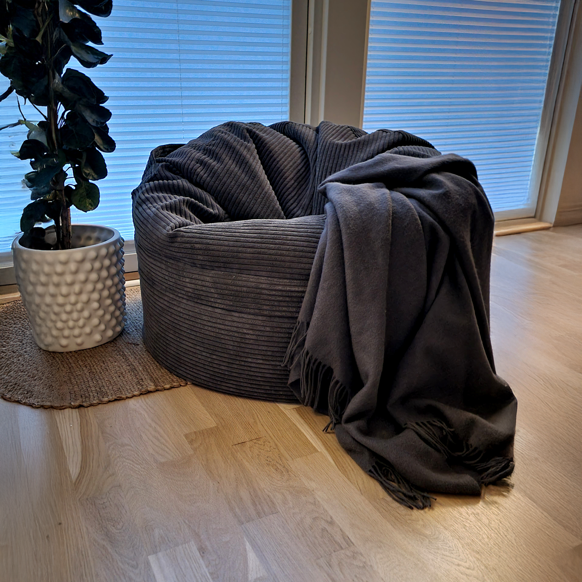 Barnfåtölj Roll 80 Waves Dark Grey-Saccosäckar-Slowdown