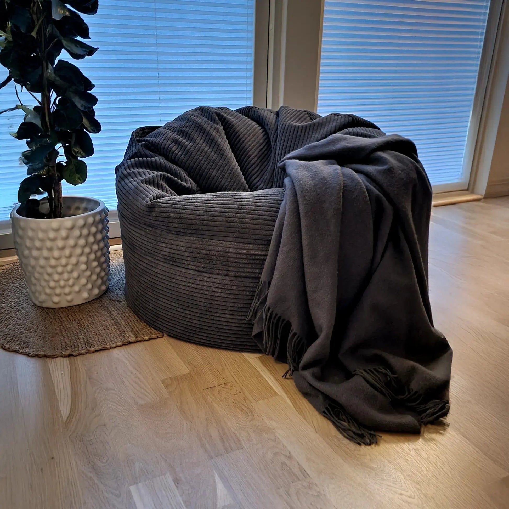 Barnfåtölj Roll 80 Waves Dark Grey-Saccosäckar-Slowdown