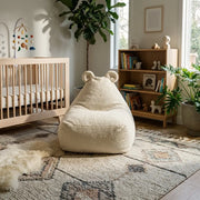 Barnfåtölj Sittsäck Snug 80 Bear Teddy Cream