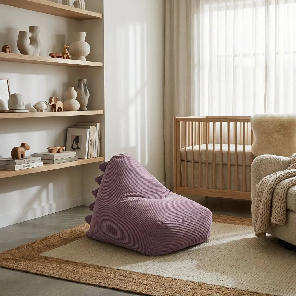 Barnfåtölj Sittsäck Snug 80 Dragon Waves Lilac