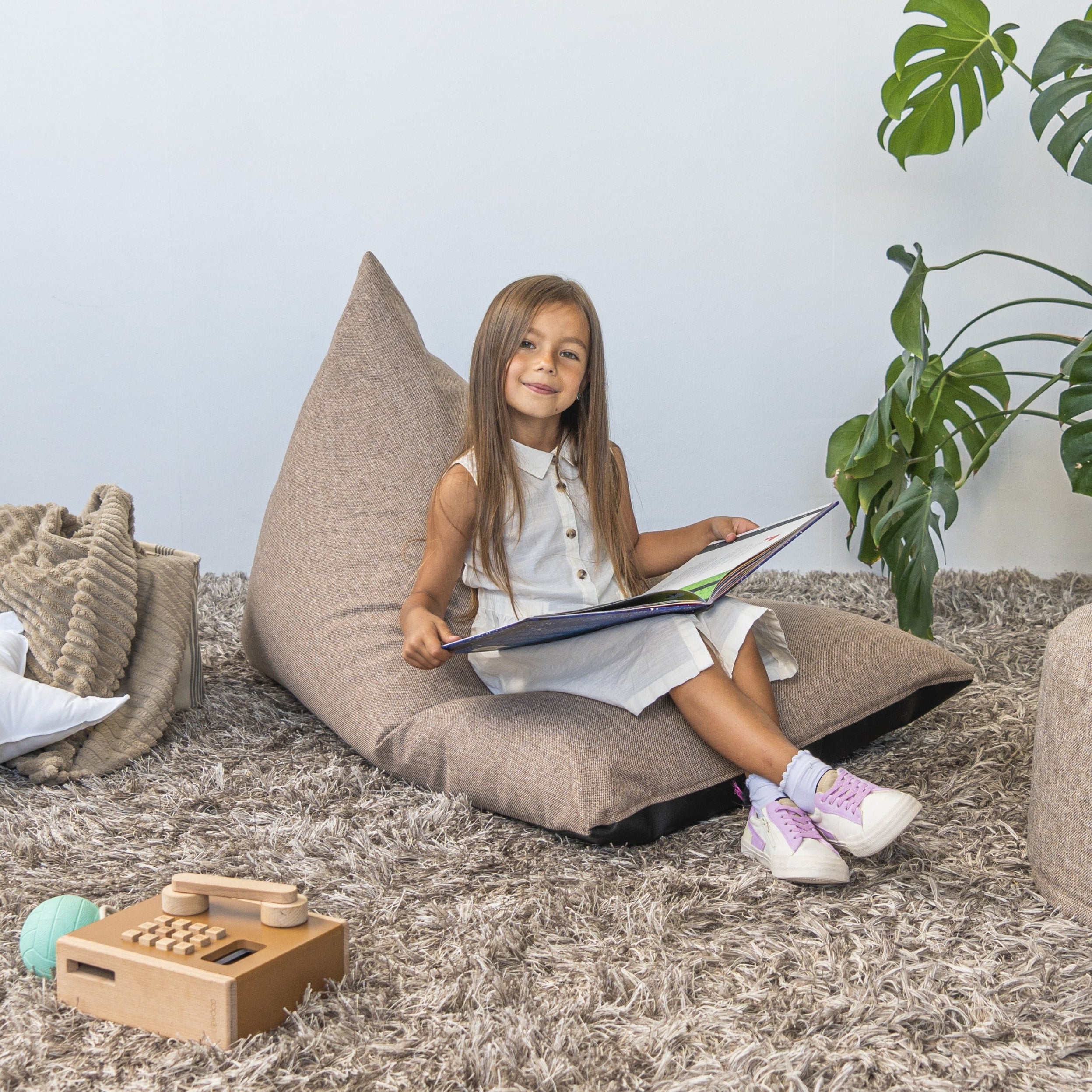 Sittsäck Barnfåtölj Razzy Home Cacao