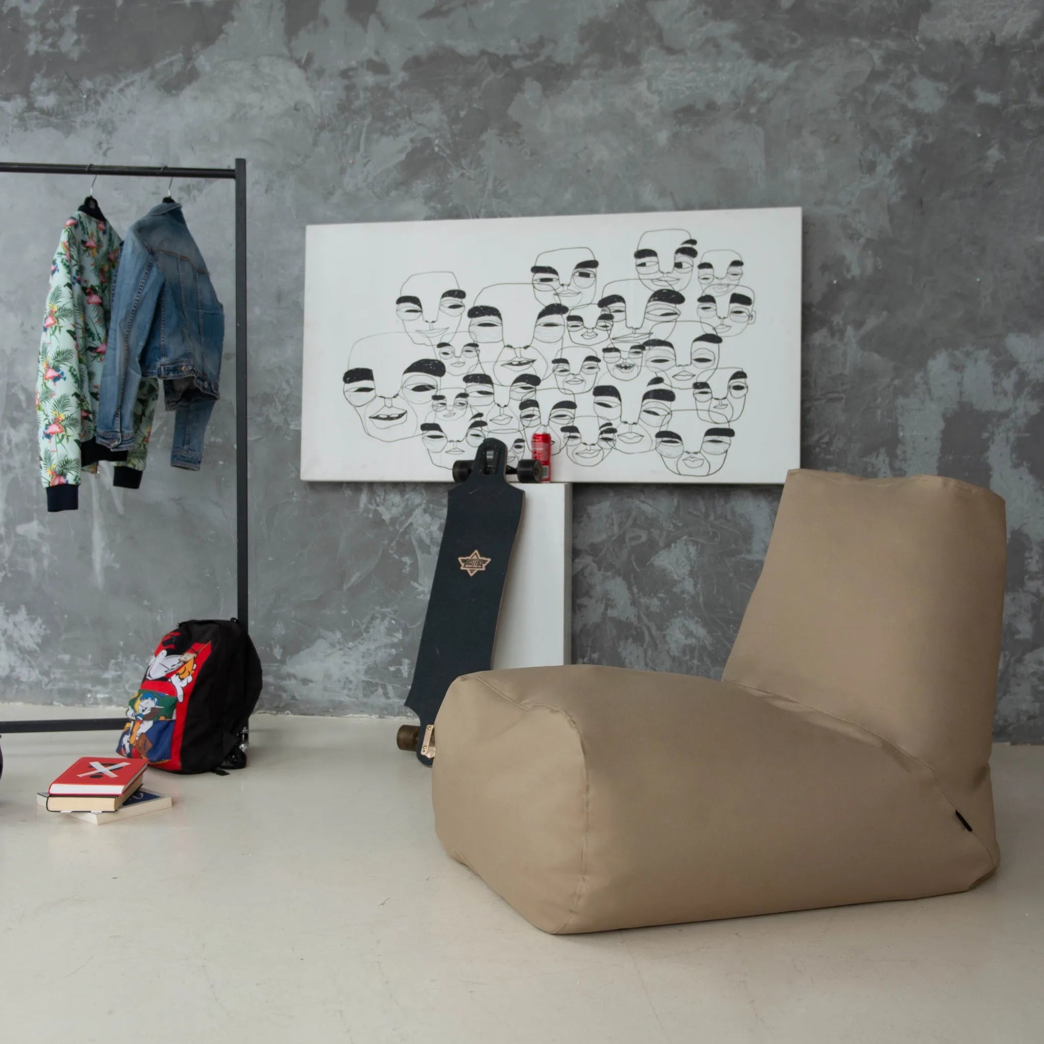 Sittsäck Tube OX Beige-Bean bags-Slowdown