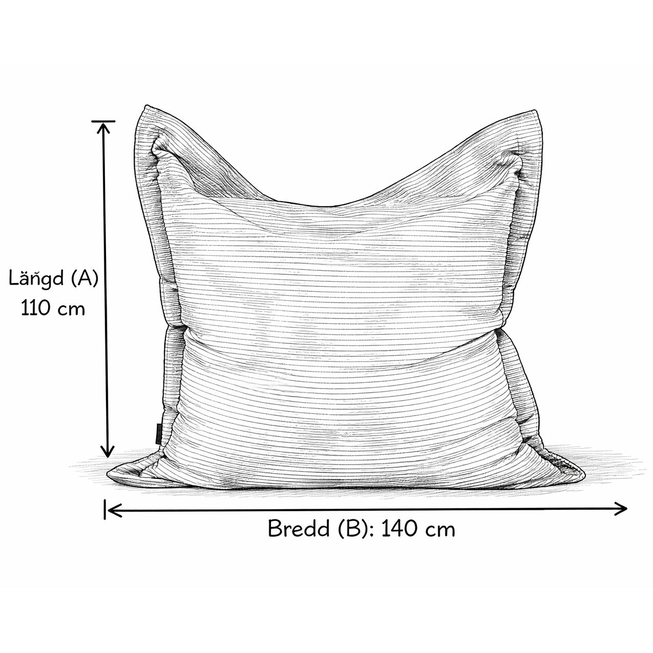 2me Barcelona White Grey sittsäck-Bean bags-Slowdown