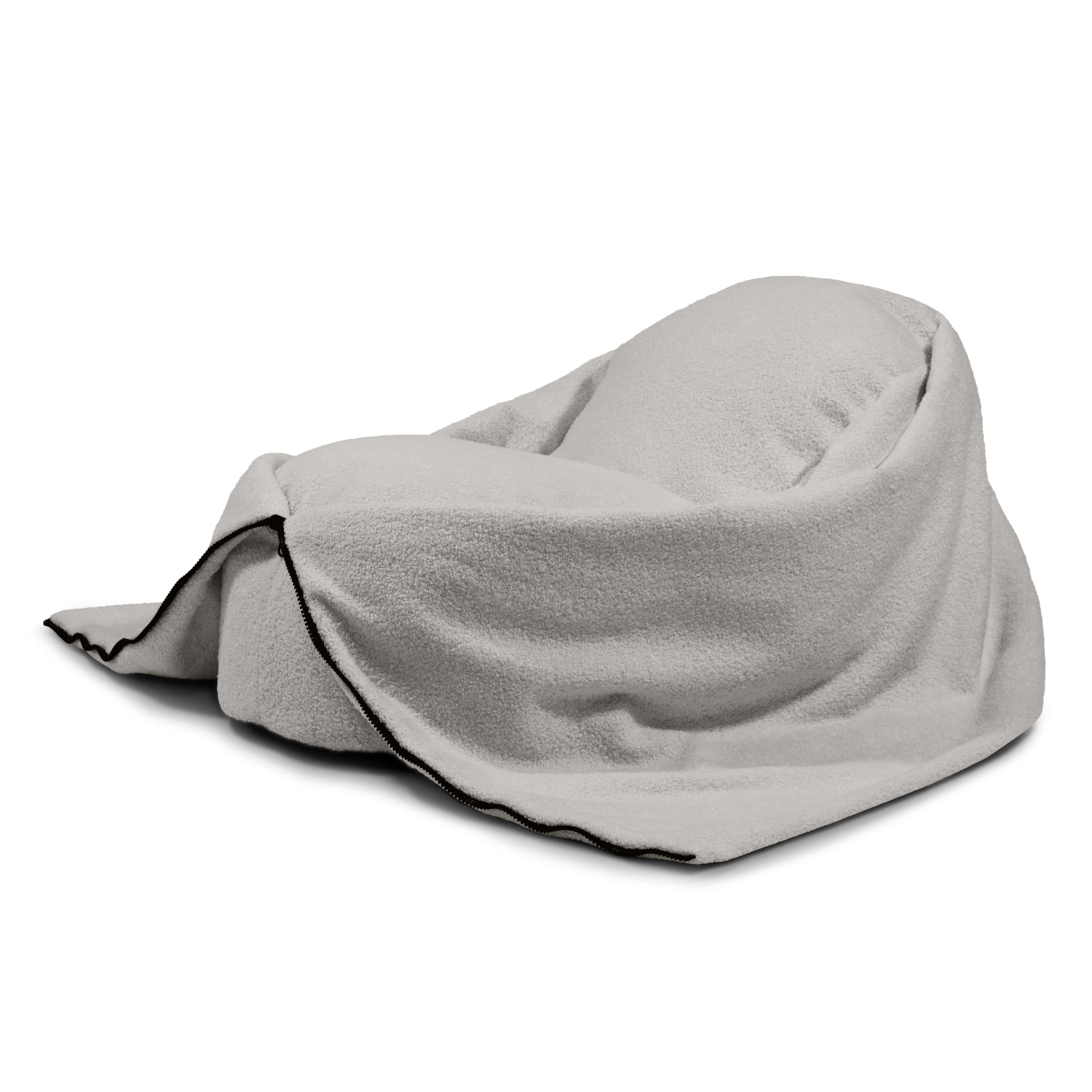 Bean bag Cocoon 80 Teddy White Grey