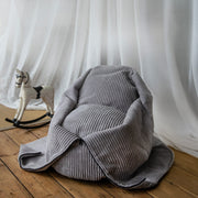 Sittsäck Cocoon 80 Waves White Grey
