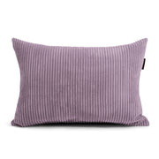 manchester dekorationskudde 65x45cm lilac med ribbat överdrag och skumfyllning