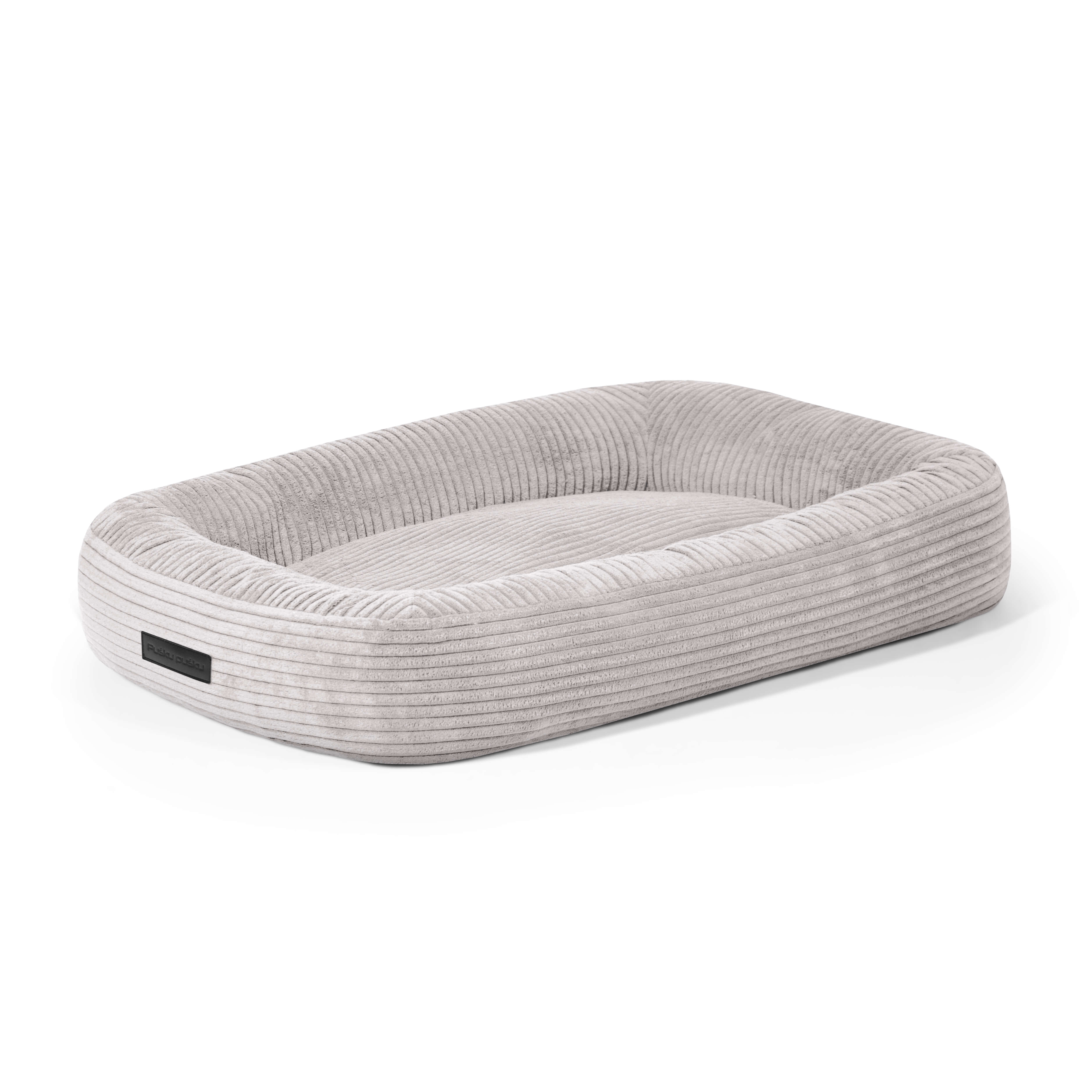 Dog Bed 75 Waves White Grey
