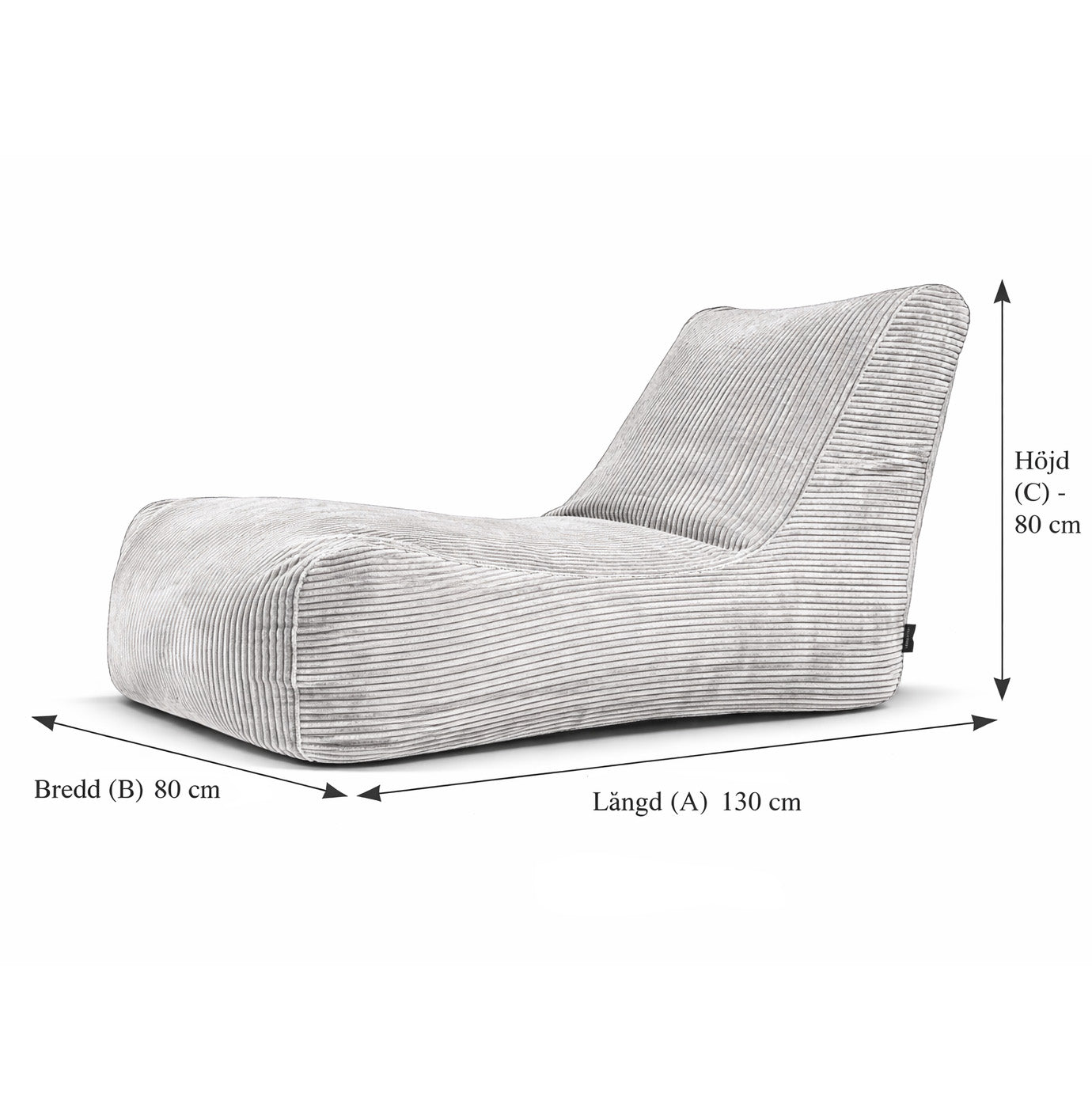Sittsäck Lounge Madu White