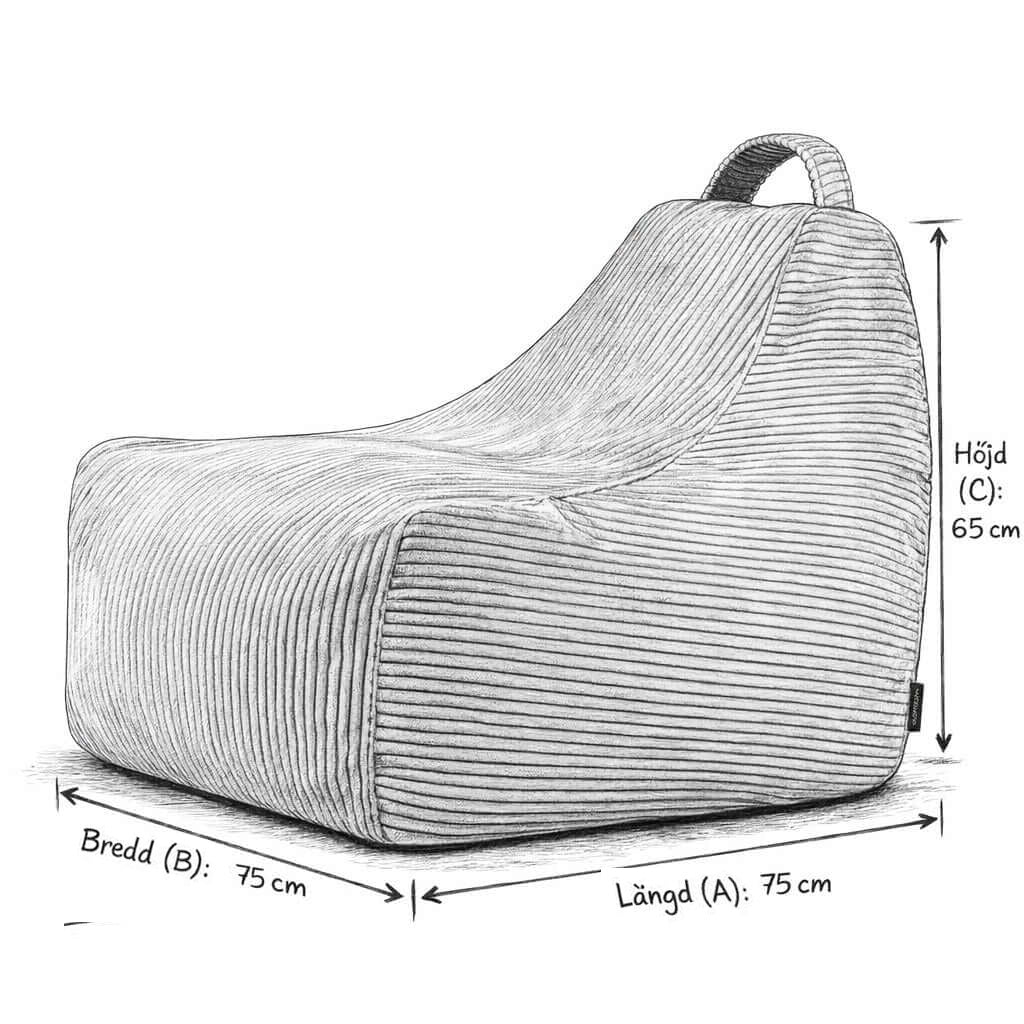 Barnfåtölj Game Waves Lilac