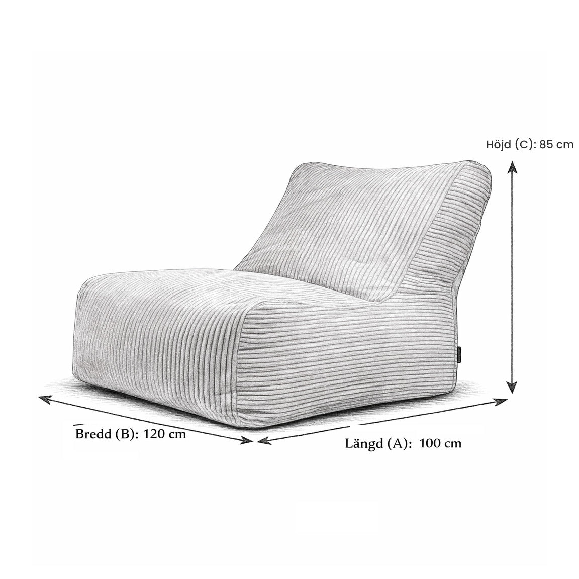 Sittsäck Fåtölj Seat 100 Zarzuela Blue