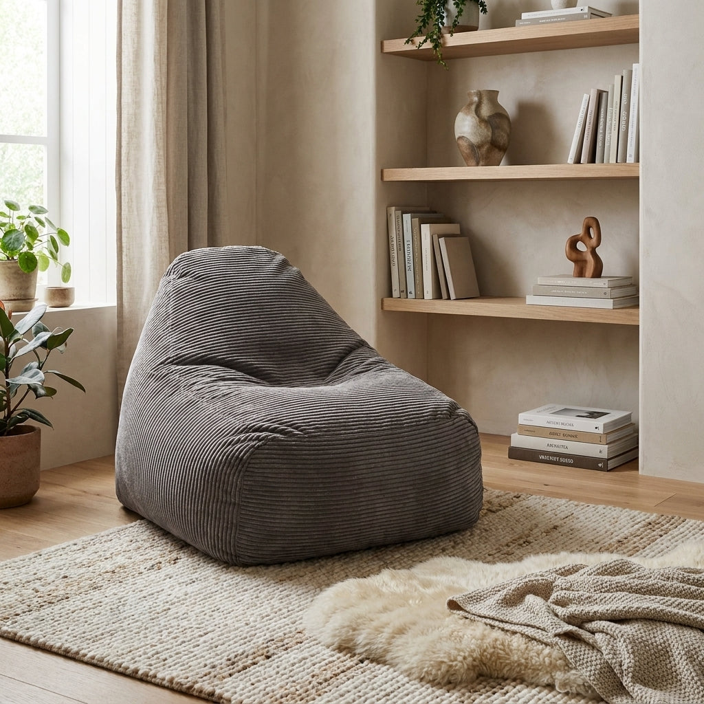 Fåtölj Sittsäck Snug 100 Waves Dark Grey